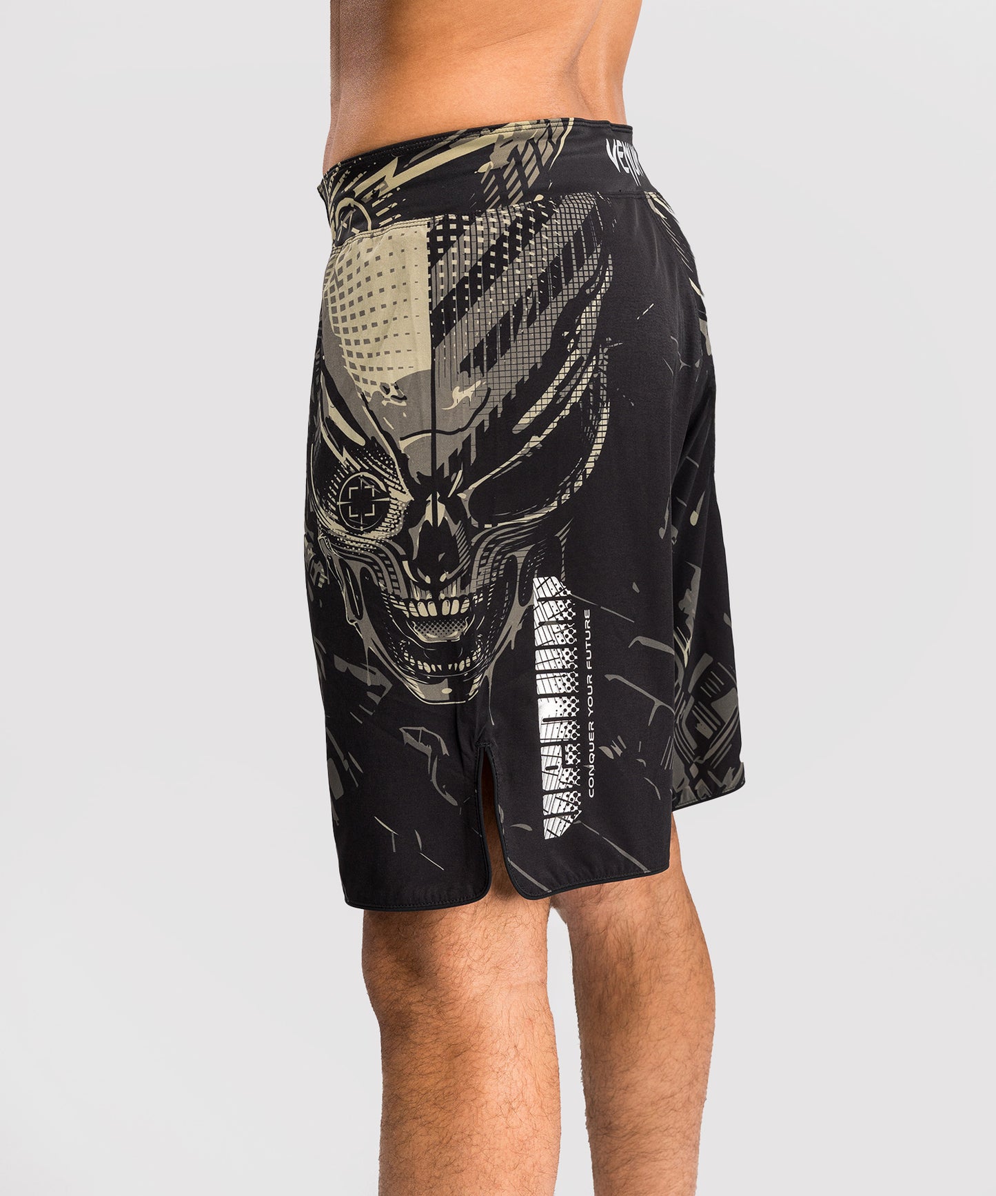 Pantalones cortos de combate Venum Space Invader - Negro/Arena