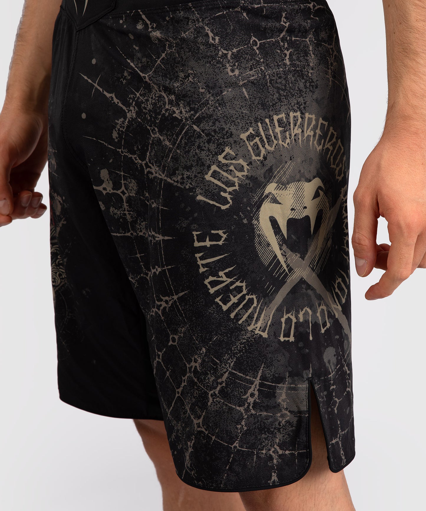 Venum Santa Muerte 5.0 Herren-Kampfshorts - Tiefschwarz/Gold