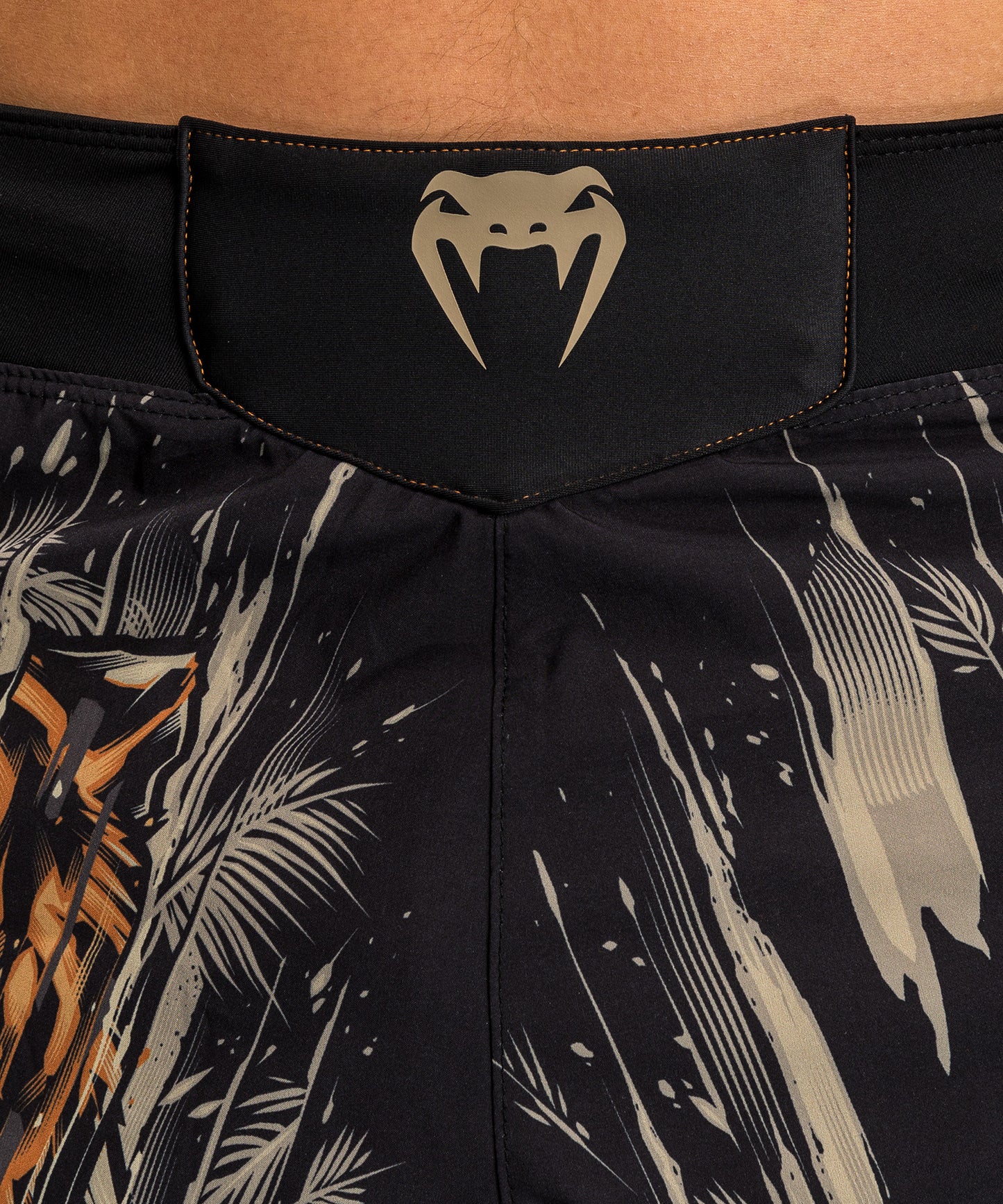 Venum Tiger Pantaloni da Combattimento da Uomo - Nero/Arancione Neon