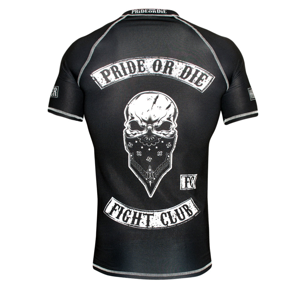 Rashguard Pride or Die Fight Club - Manches courtes - Noir