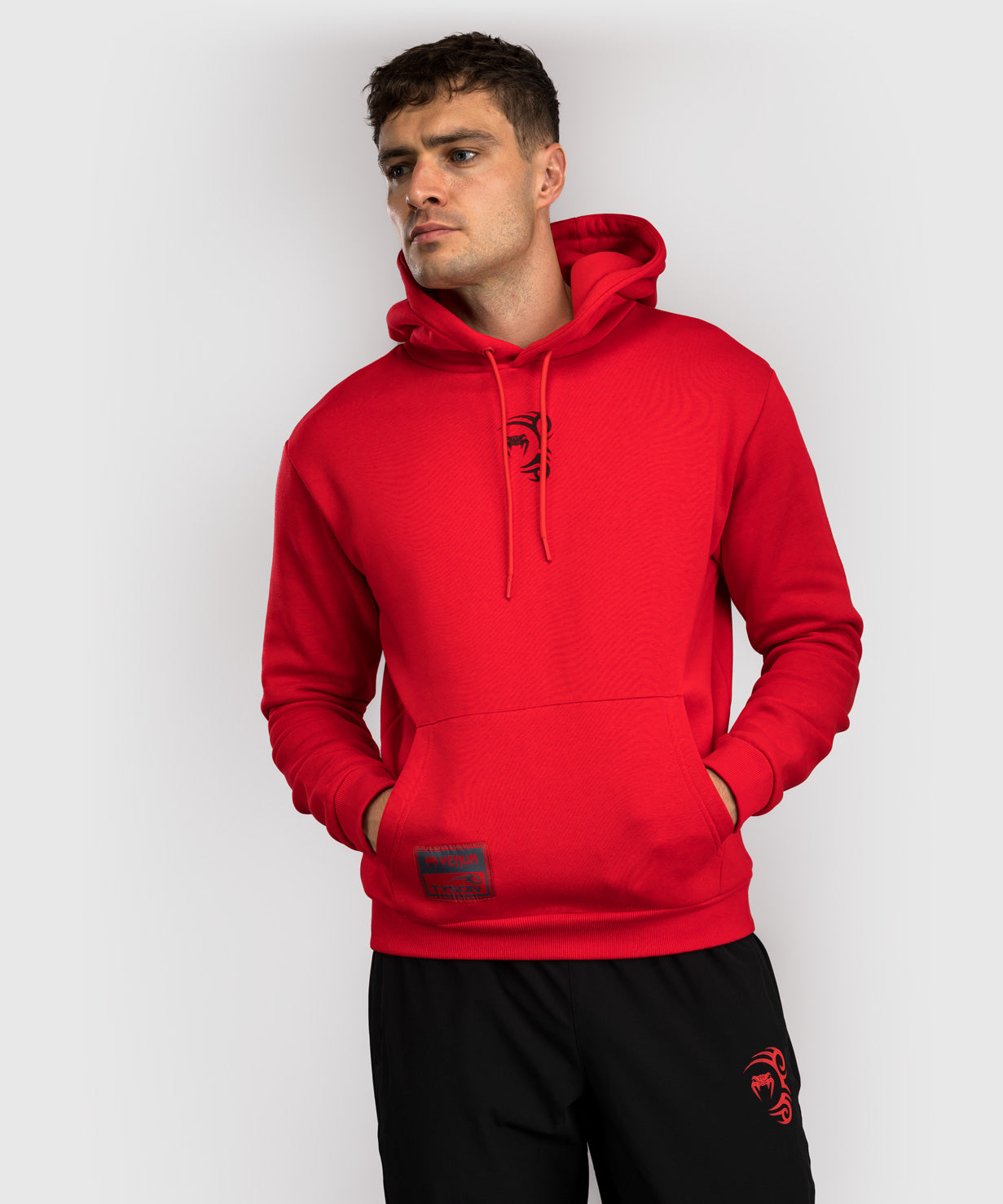 Venum x Mike Tyson Tiger Sudadera con Capucha - Rojo Intenso/Negro Profundo