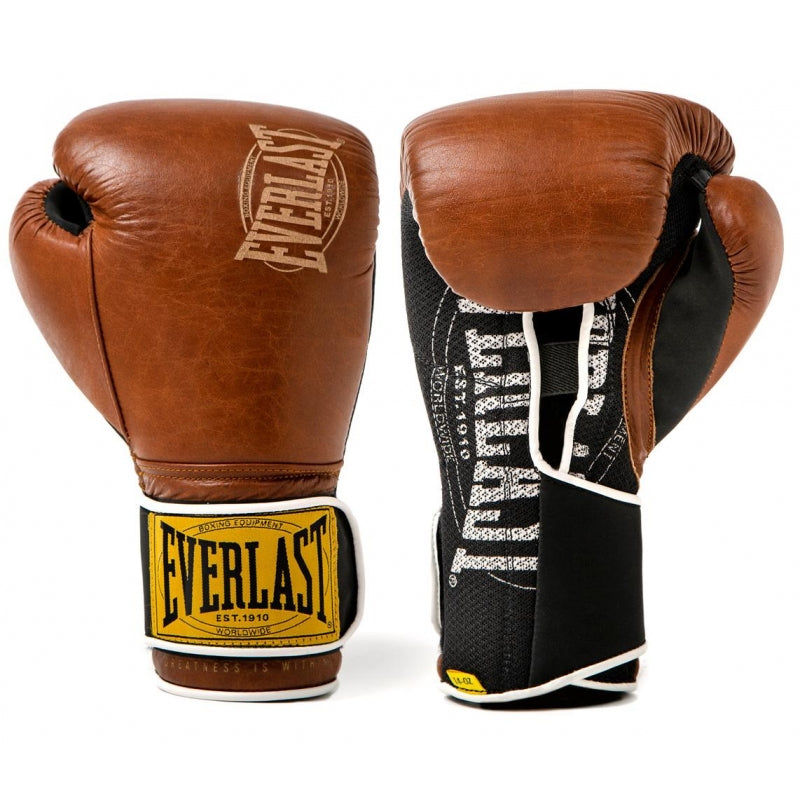 Gants de boxe Everlast 1910 Training Marron – Dragon Bleu
