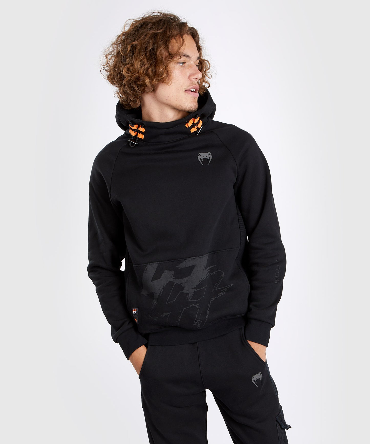 Venum S47 Hoodie - Black/Orange