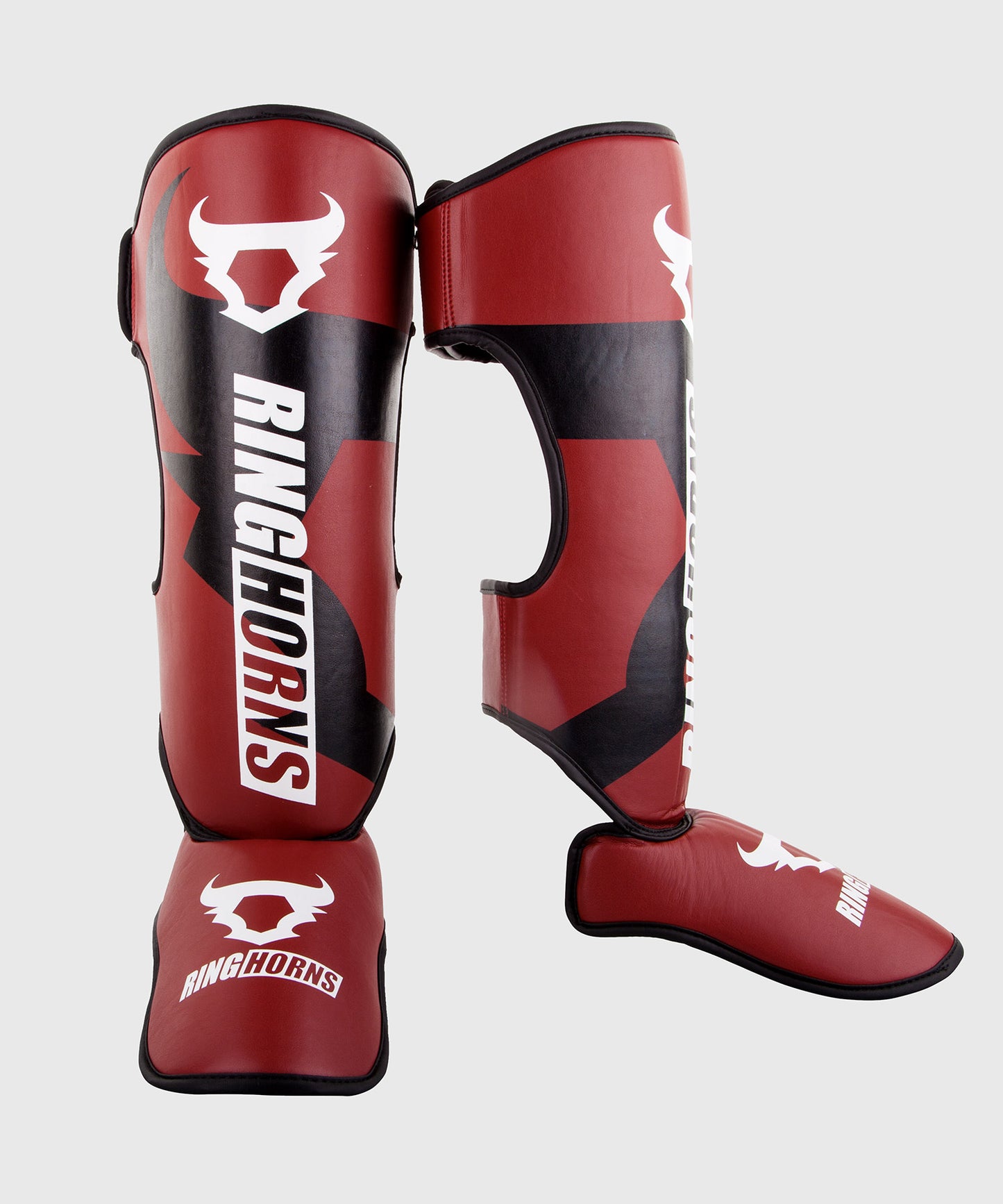 Ringhorns Charger Shin and Foot Protectors - Red
