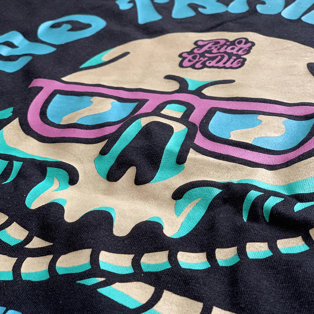 T-Shirt Pride Or Die No Training - Noir