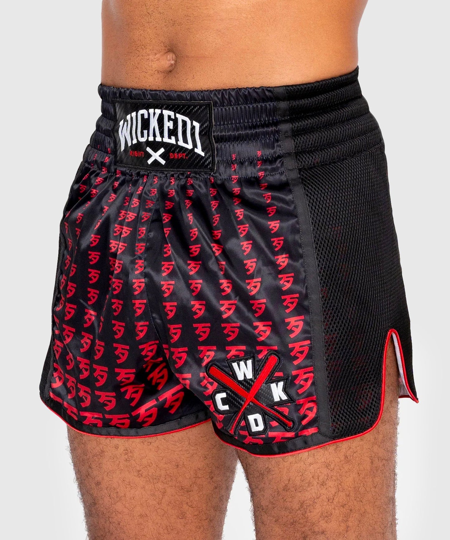 Short De Muay Thai Wicked One Infinit - Noir/Rouge