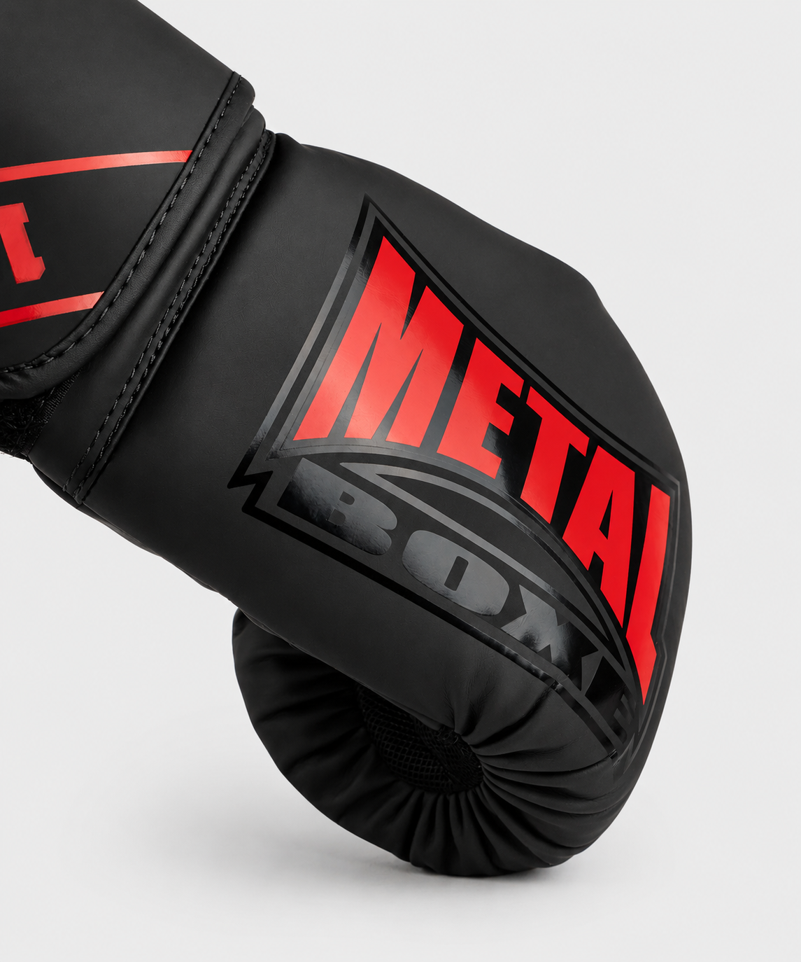 Gants de Metal Boxe Entrainement Metal Starter - Noir/Rouge
