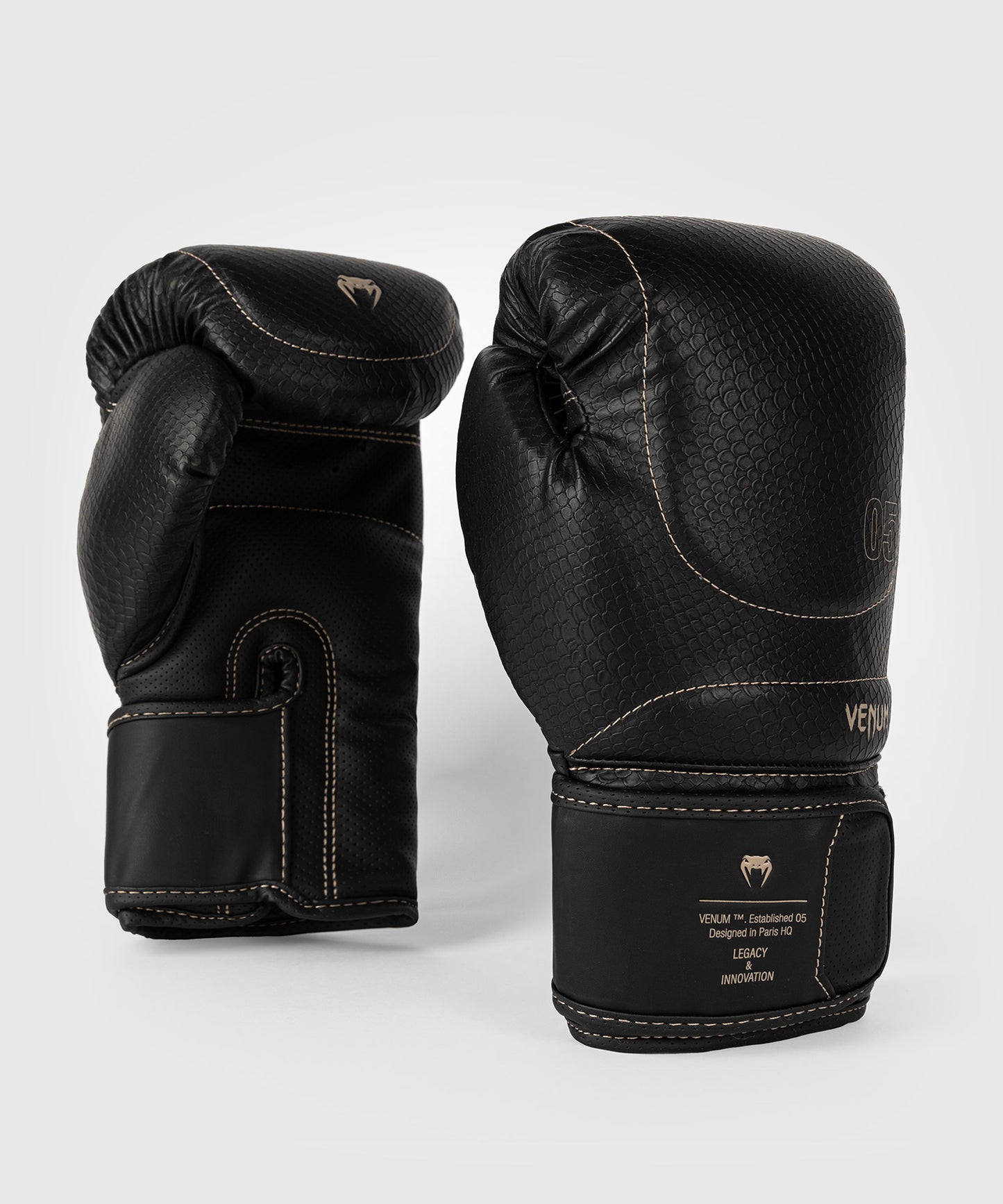 Venum Impact Evo Scales Boxing Gloves - Black