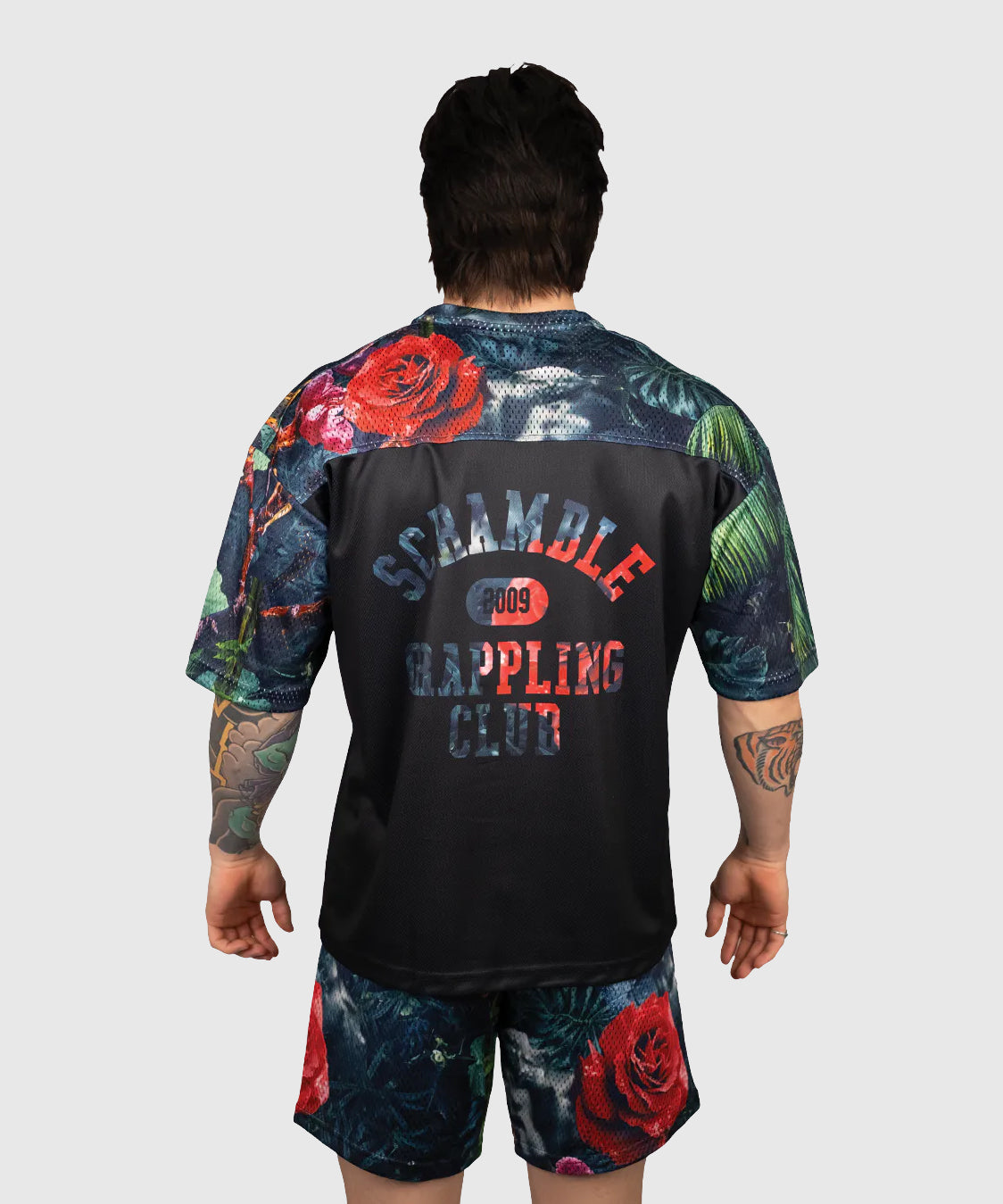 Scramble Mesh Ohana Camo Grappling T-Shirt - Schwarz