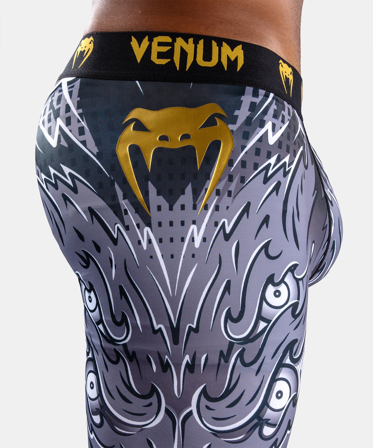 Venum Wolf Atak Spats - Black/Grey