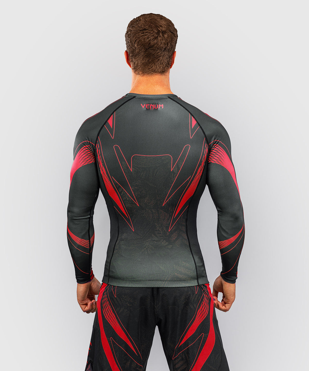 Venum Amazonia Reborn Maglia a compressione a maniche lunghe - Nero/Rosso