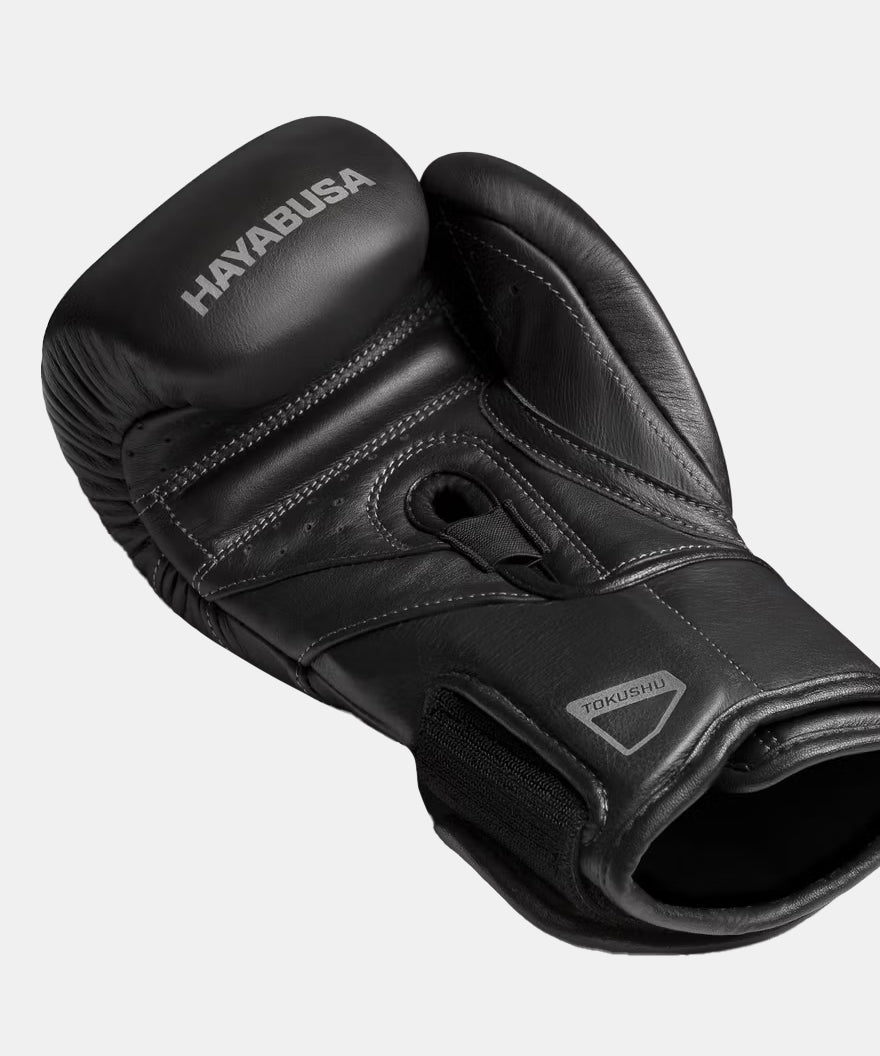 Hayabusa T3 Kanpeki Boxing Gloves - Black/Black
