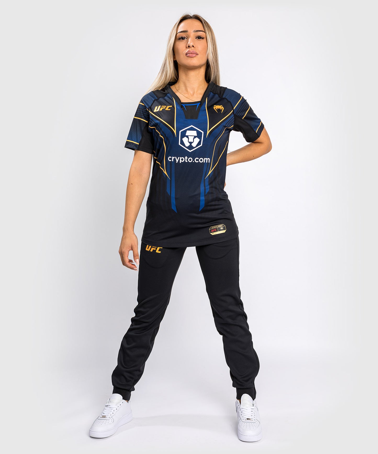 T-shirt Technique Femme UFC Venum Authentic Fight Night 2.0 - Midnight Edition - Champion