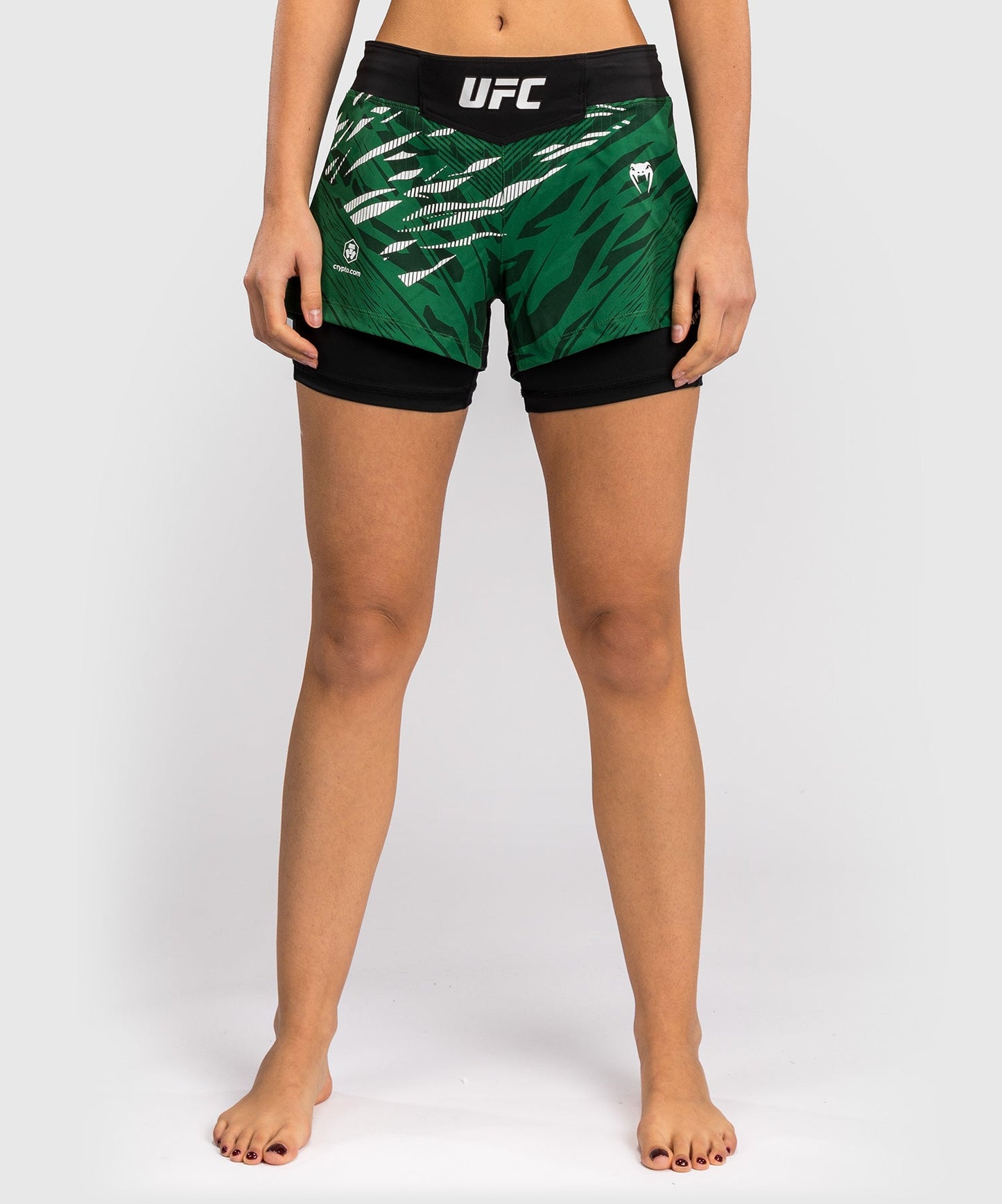 Women's UFC Fusion by Venum Authentic Fight Night Shorts - Green