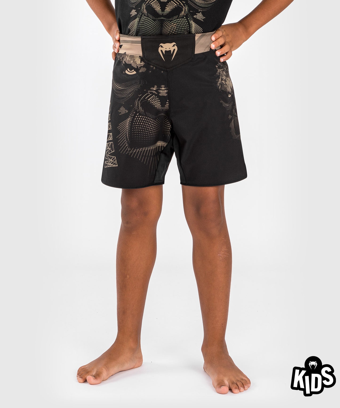 Short de Combat pour Enfants Venum Gorilla Jungle - Noir/Sable