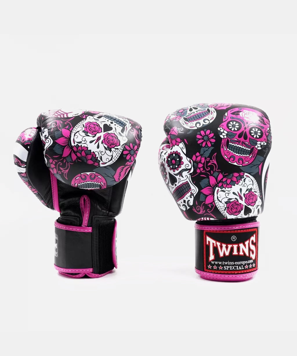 Gants De Boxe Twins Special Fantasy 4 Skull - Rose