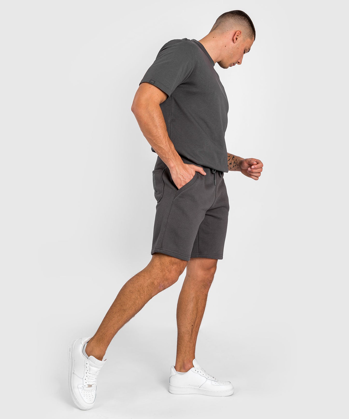 Short en coton Venum Silent Power - Gris