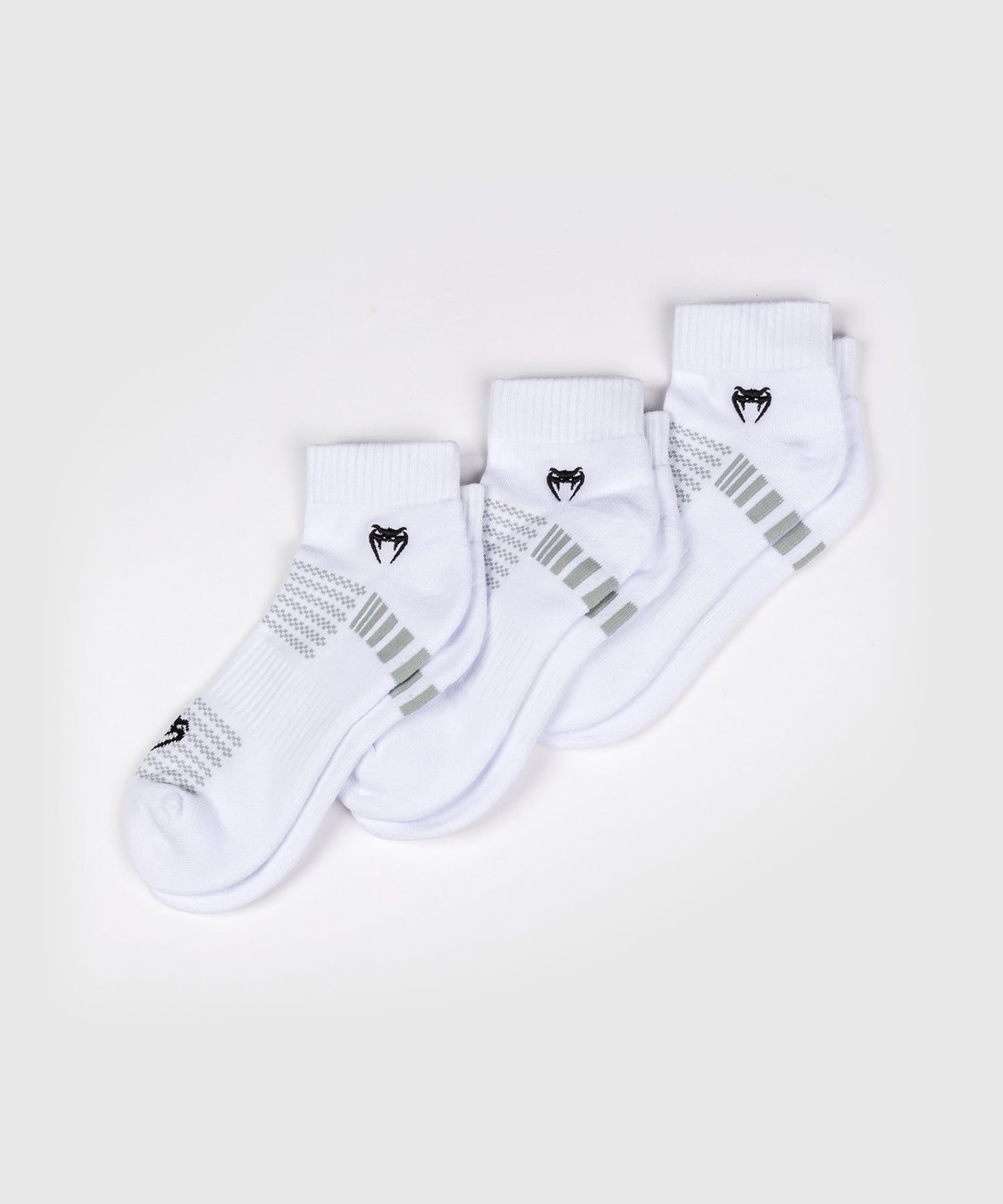 Pack de 3 Paires de Chaussettes Courtes Venum Vector - Blanc/Gris