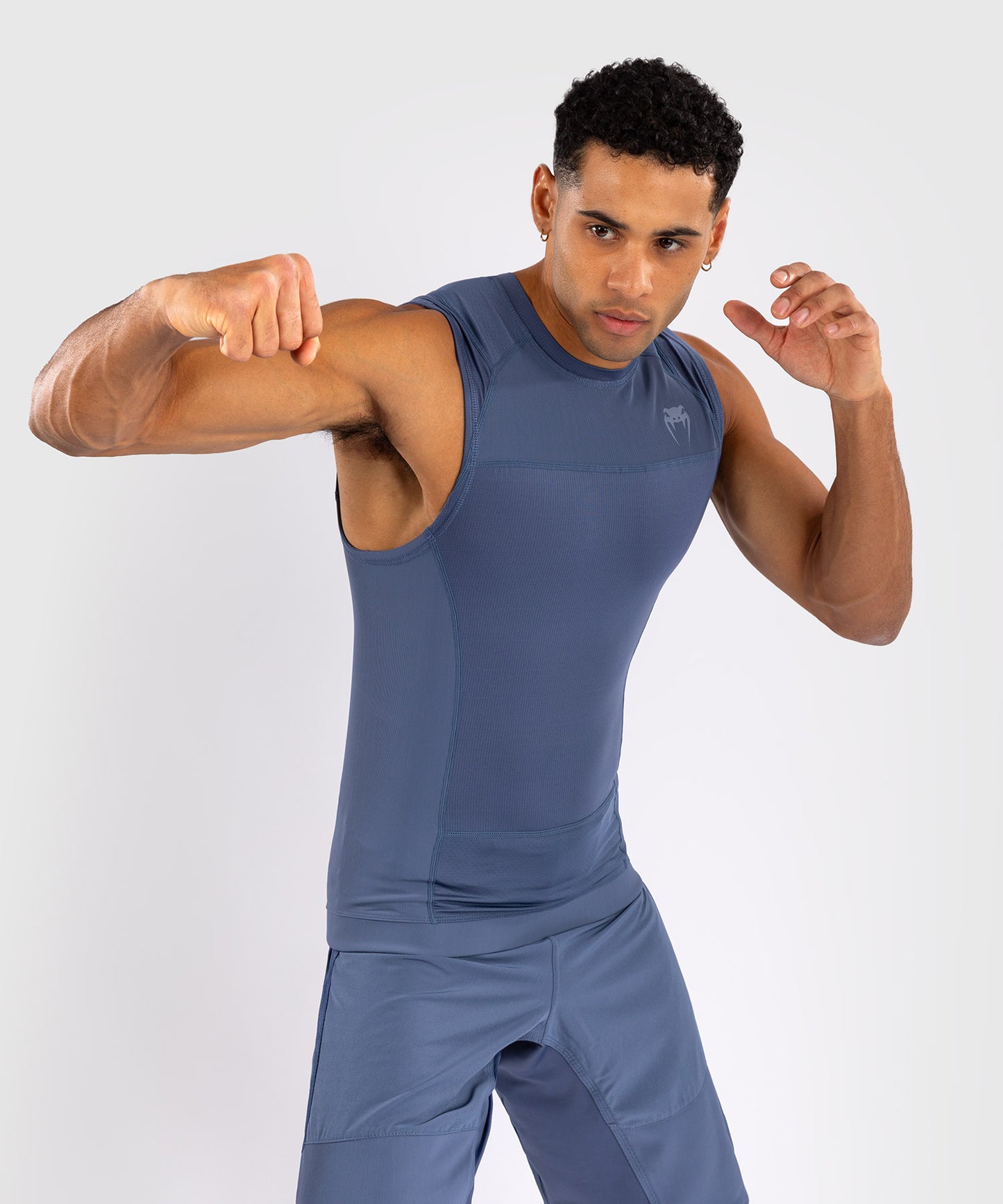 Venum G-Fit Air Herren Ärmellose Rashguard - Nebelblau