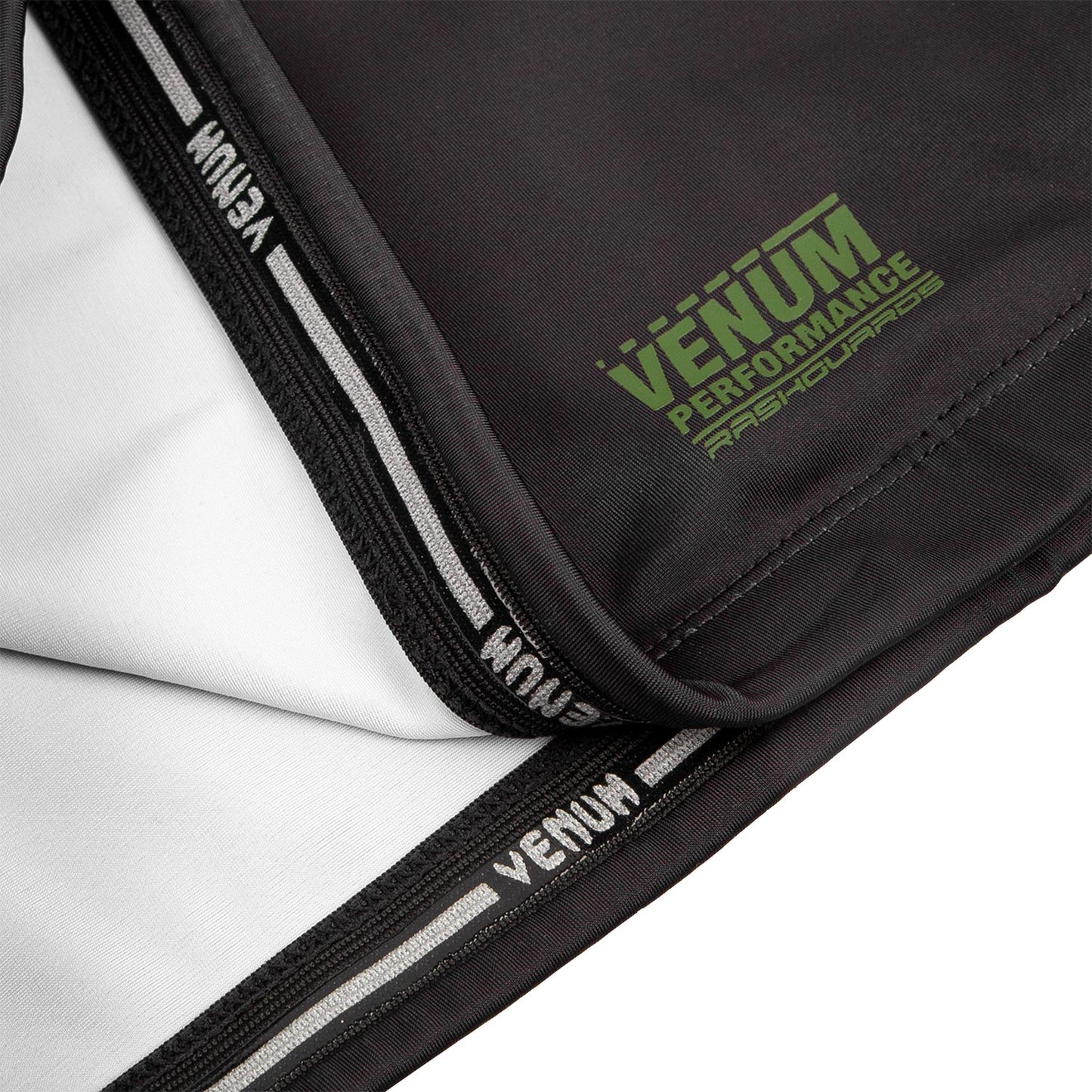Venum Signature Rashguard - Short Sleeves - Black/Khaki - Exclusive