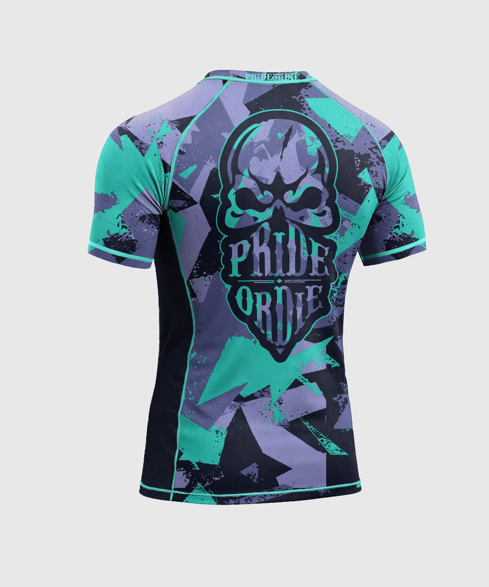 Pride Or Die Reckless 2.0 Short Sleeve Rashguard - Black
