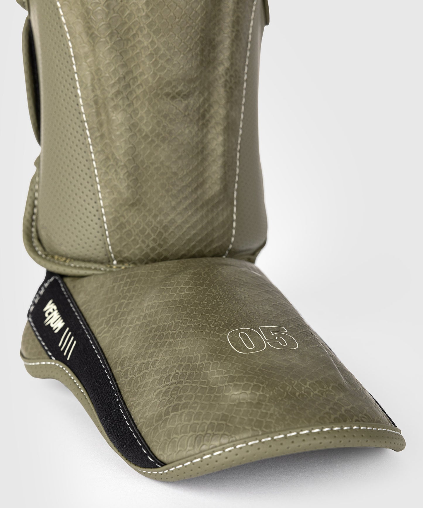 Venum Impact Evo Scales Shin Guards - Army Green