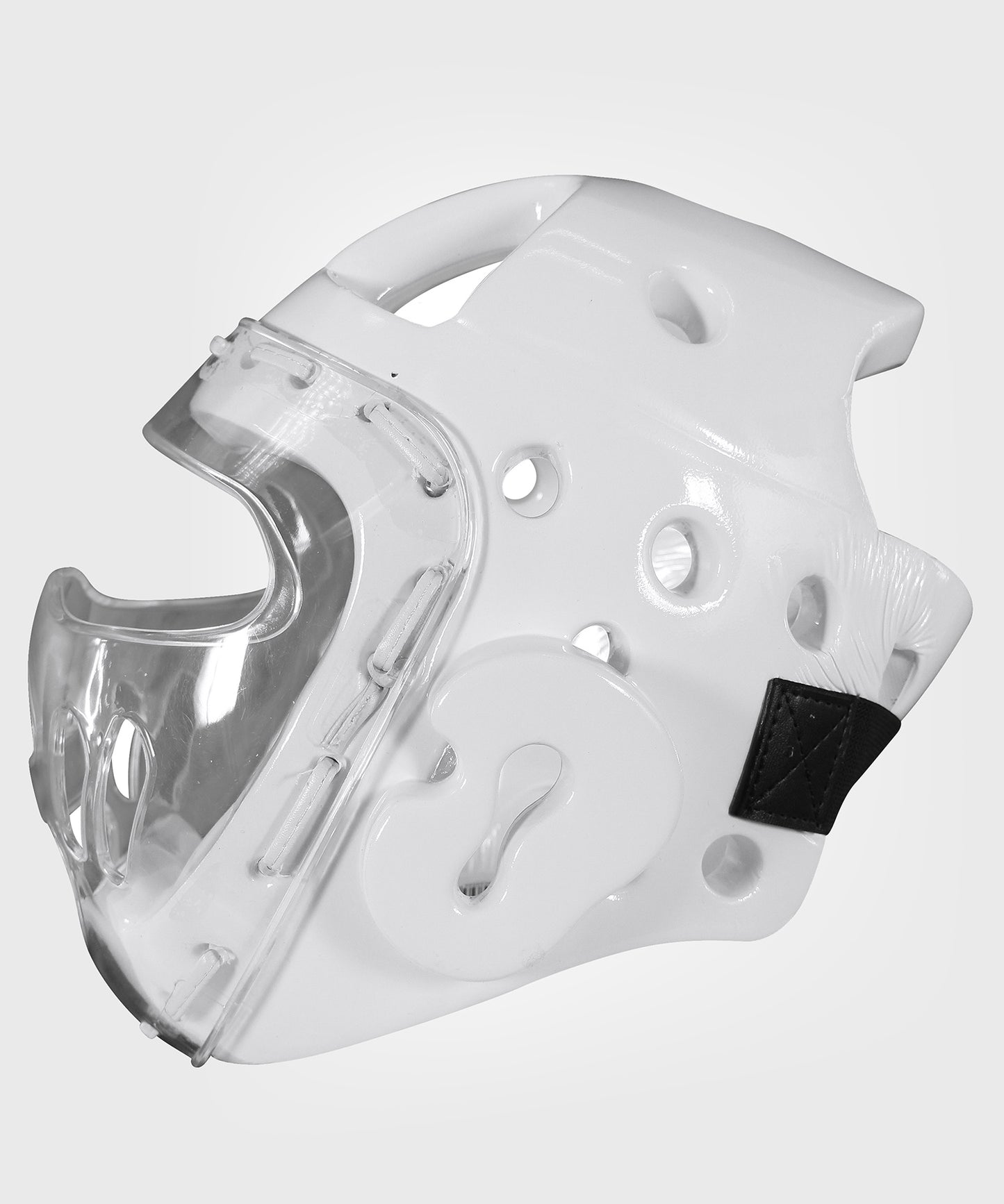 Casque Taekwondo Avec Visière Adidas - Blanc