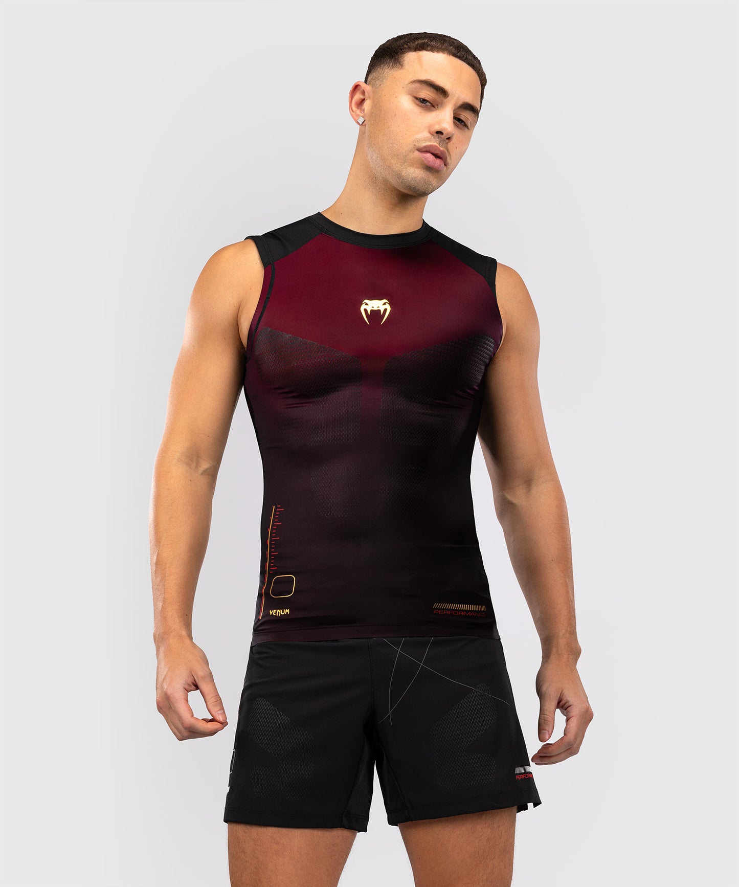 Rashguard Sleeveless Venum Tactical XT- Black/Bordeaux/Gold