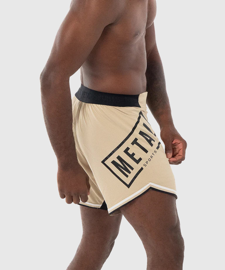 Fightshort Metal Boxe - Beige