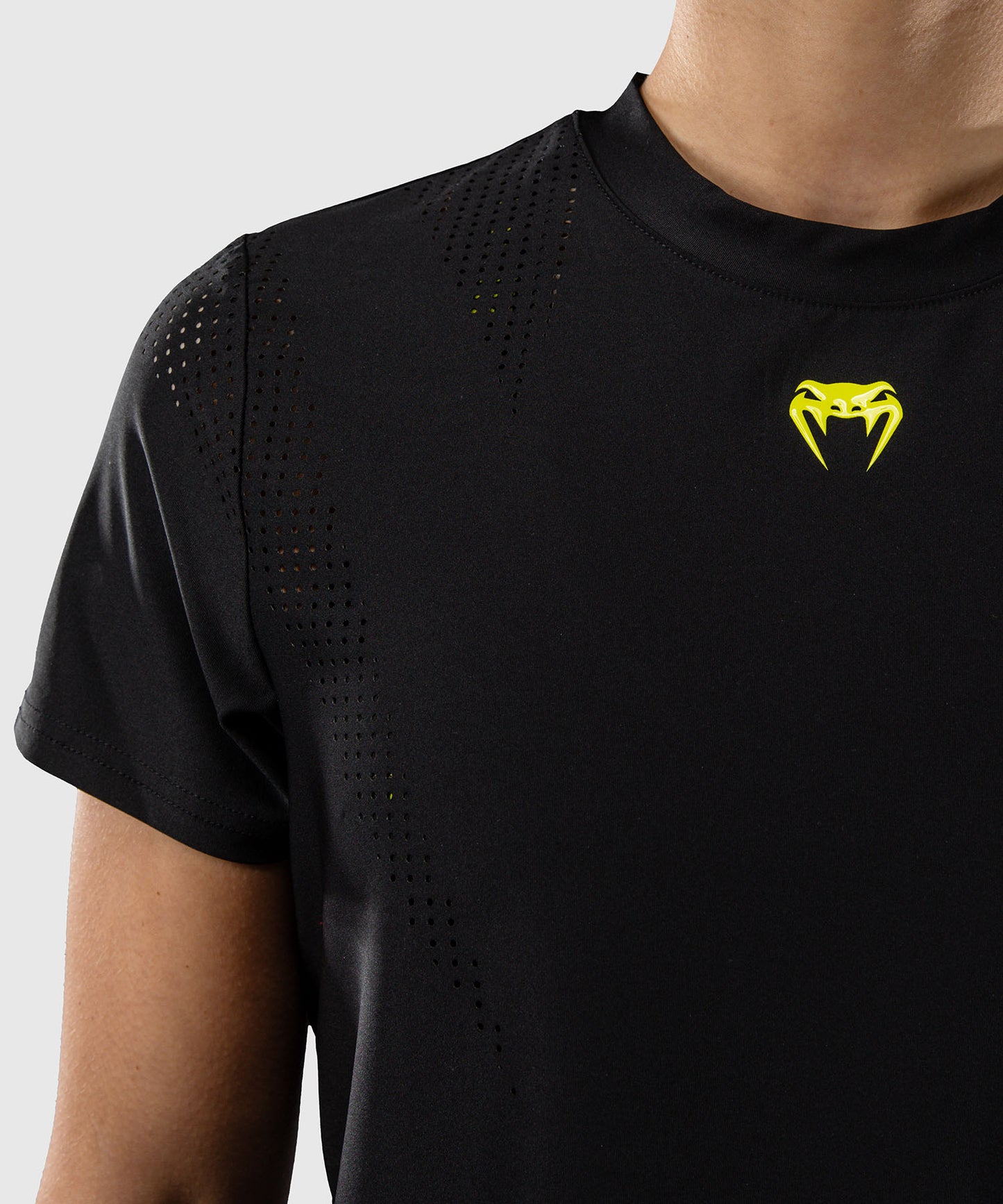 Venum Lazer Dry-Tech-T-Shirt Für Damen - Schwarz/Gelb