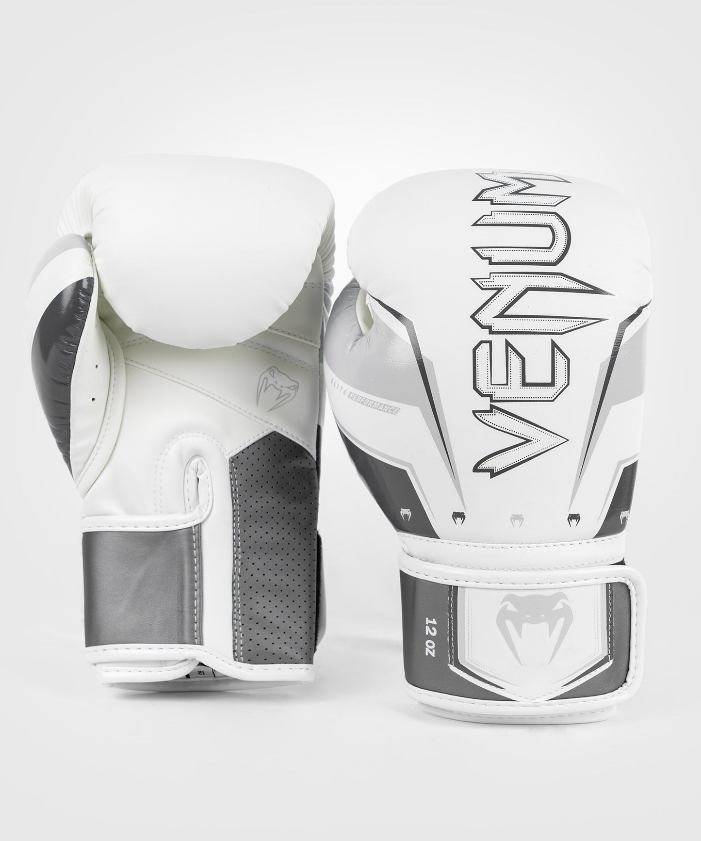 Gants de Boxe Venum Elite Evo - Gris/Blanc