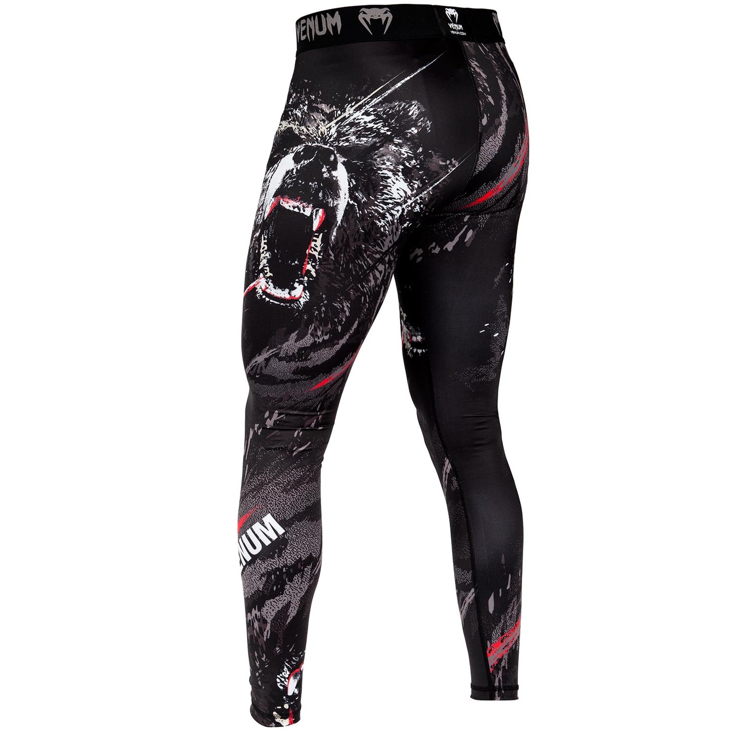 Venum Grizzli Compression Pants - Black/White