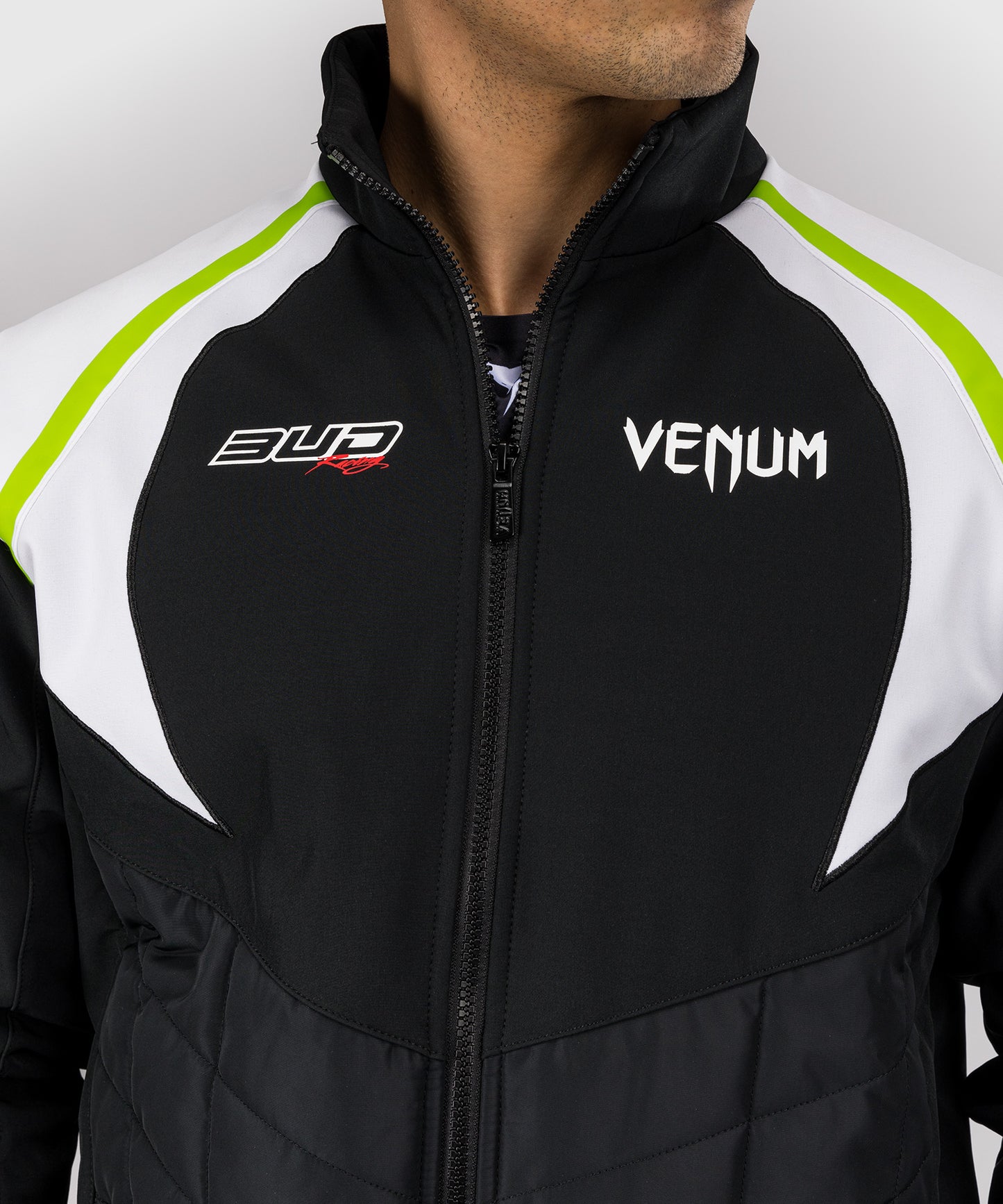 Venum x Bud Racing Men's Jacket - Black/White/Lime Green