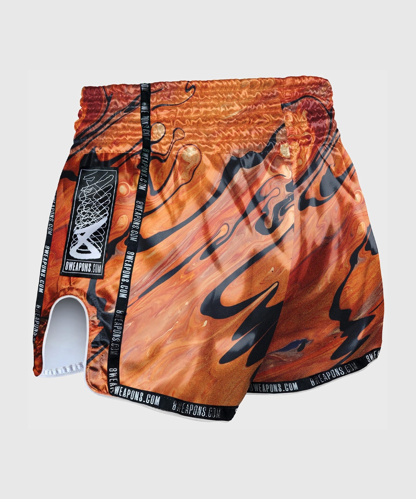 8 Weapons Vivo Magma Pantaloncini da Muay Thai - Arancione