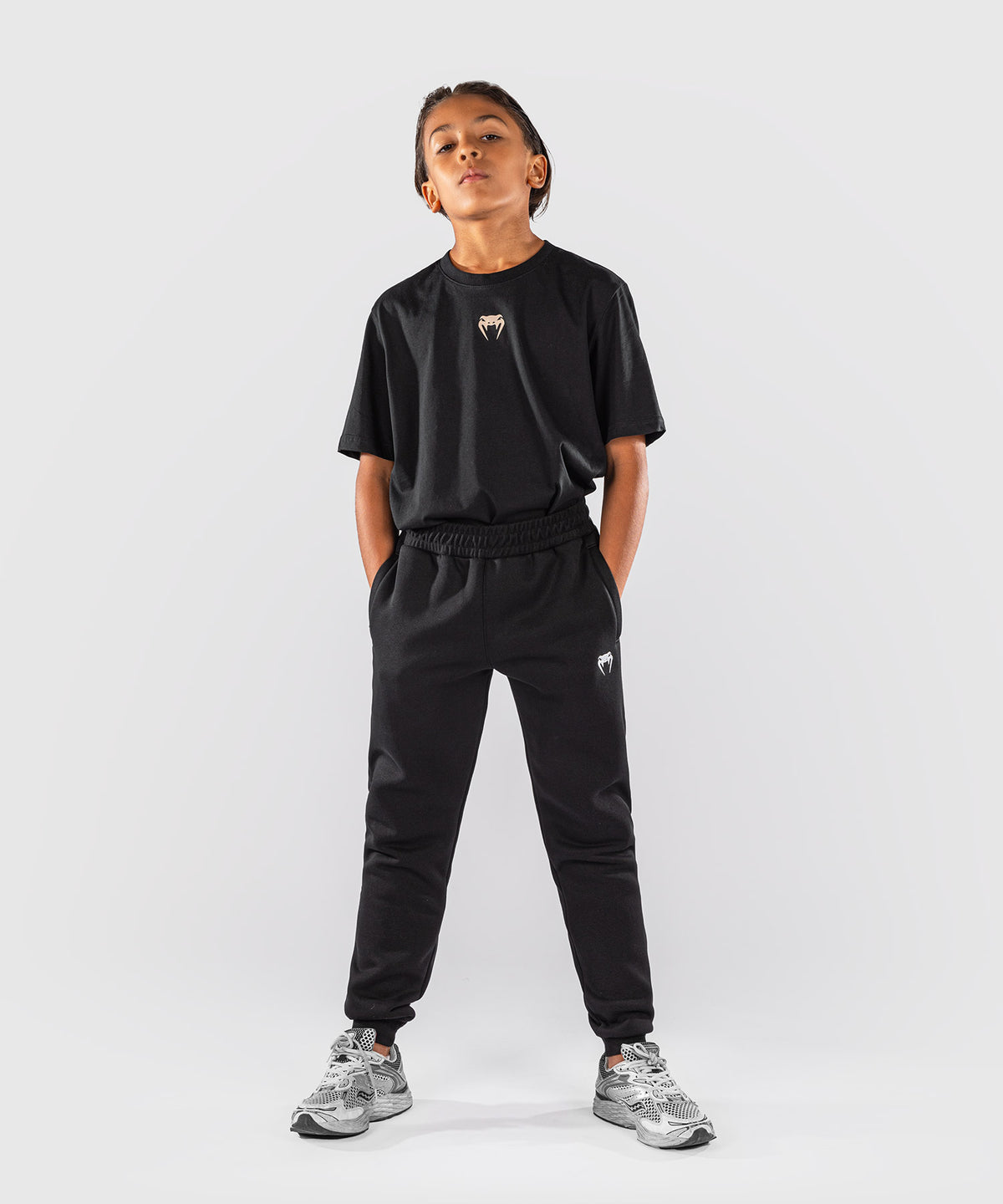 Venum Attack Fleece & Weave Kinder-Jogginghose - Schwarz
