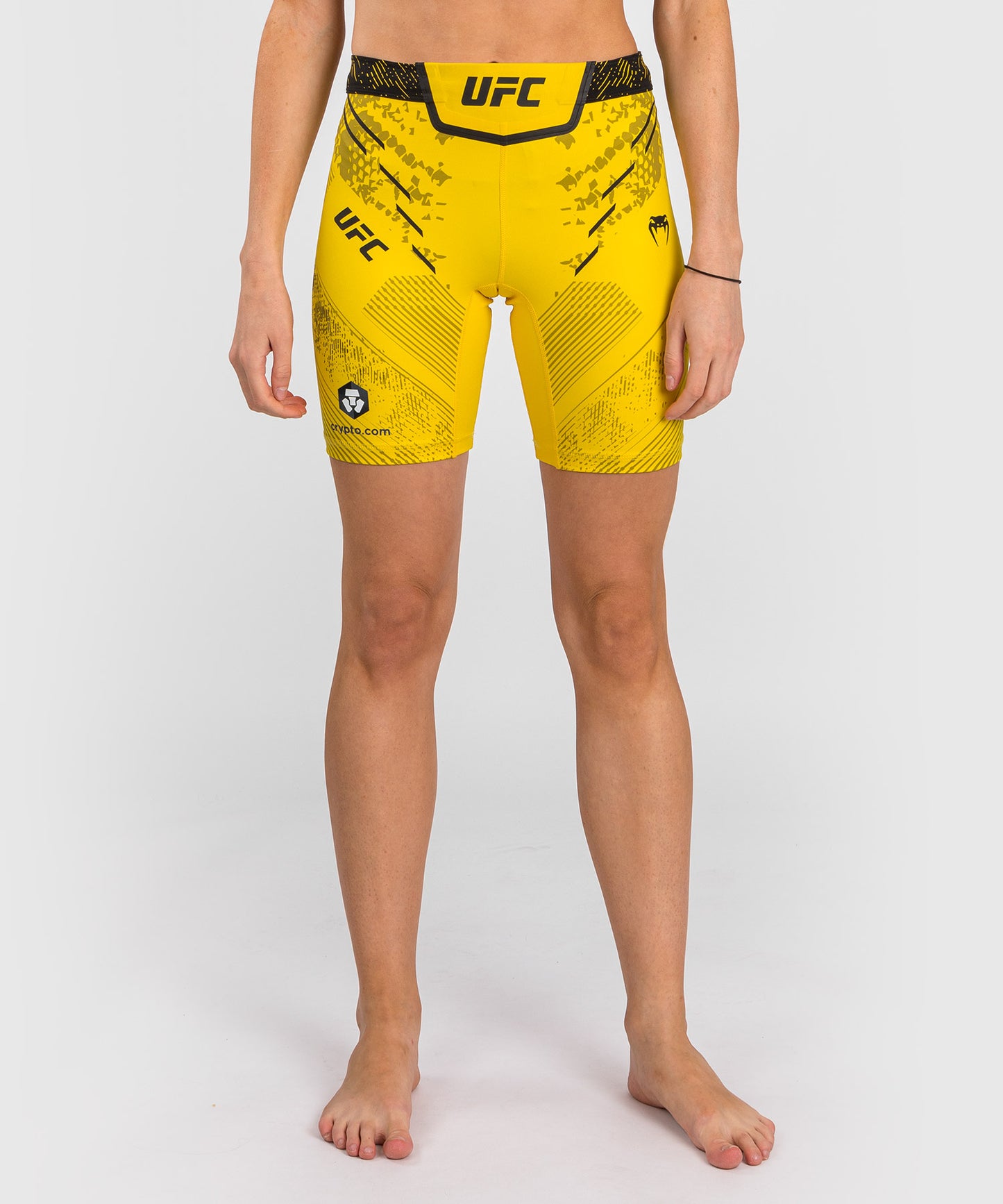 Short de compression Long Fit pour Femmes UFC Adrenaline by Venum Authentic Fight Night - Jaune