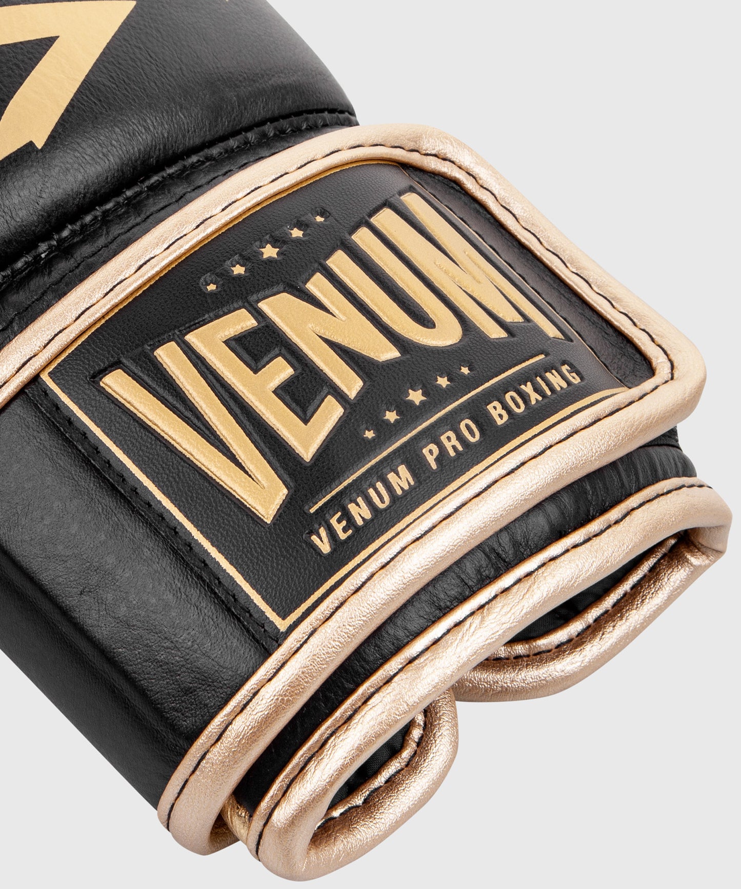 Venum Hammer Velcro pro boxing gloves - Black/Gold
