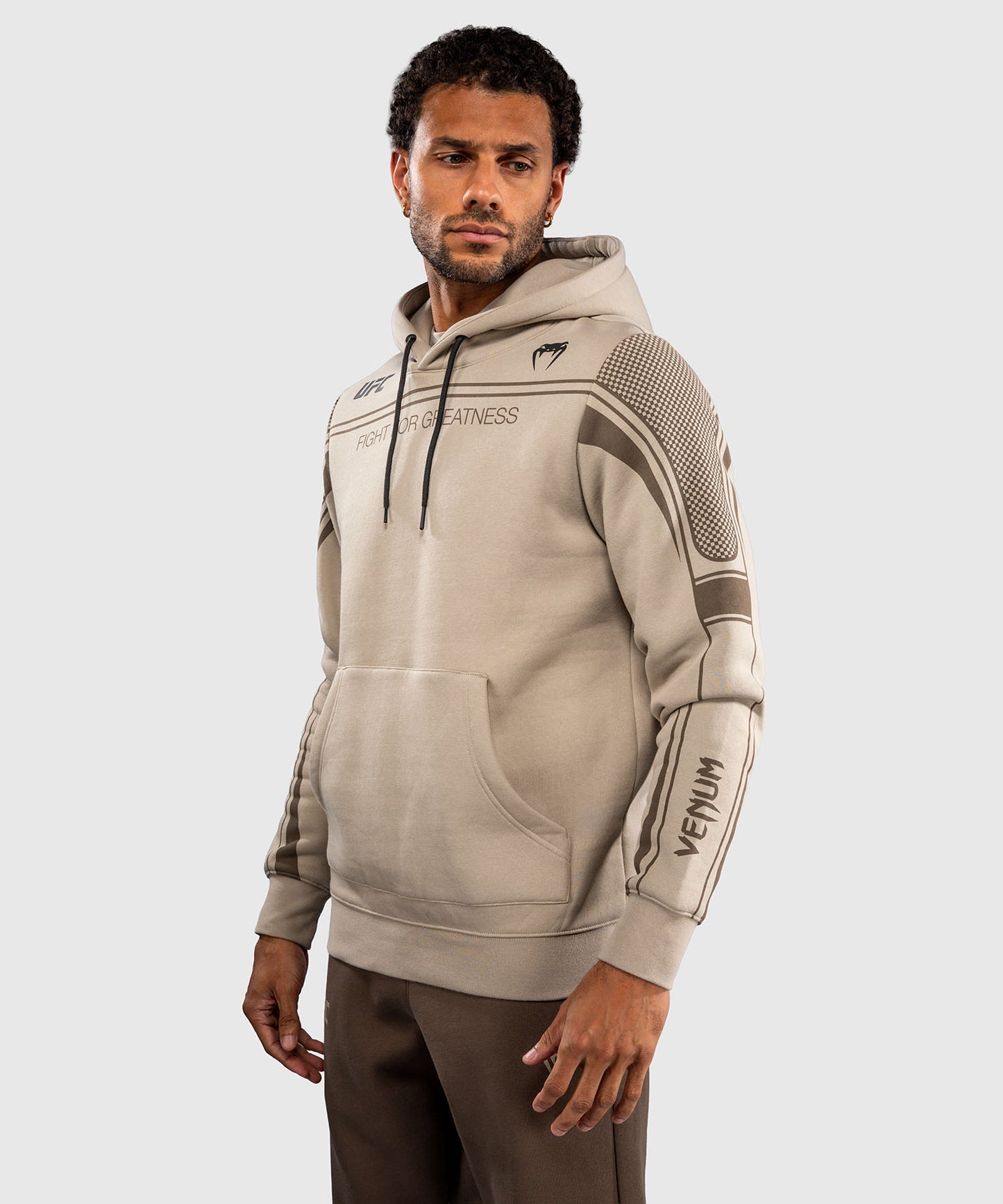 Sweat à Capuche pour Homme Venum UFC Unity by Venum Authentic Fight Week - Sable