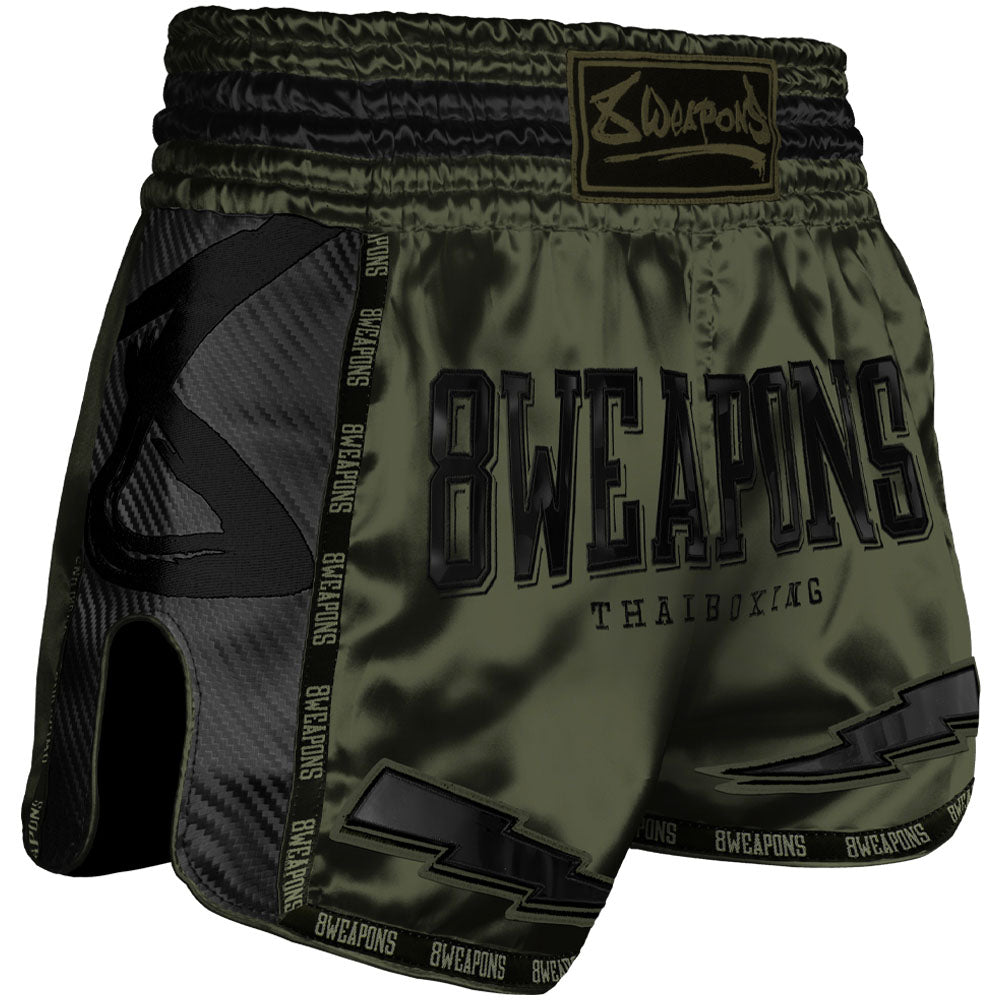 Short de Muay Thai 8 Weapons Underworld Carbon - Olive