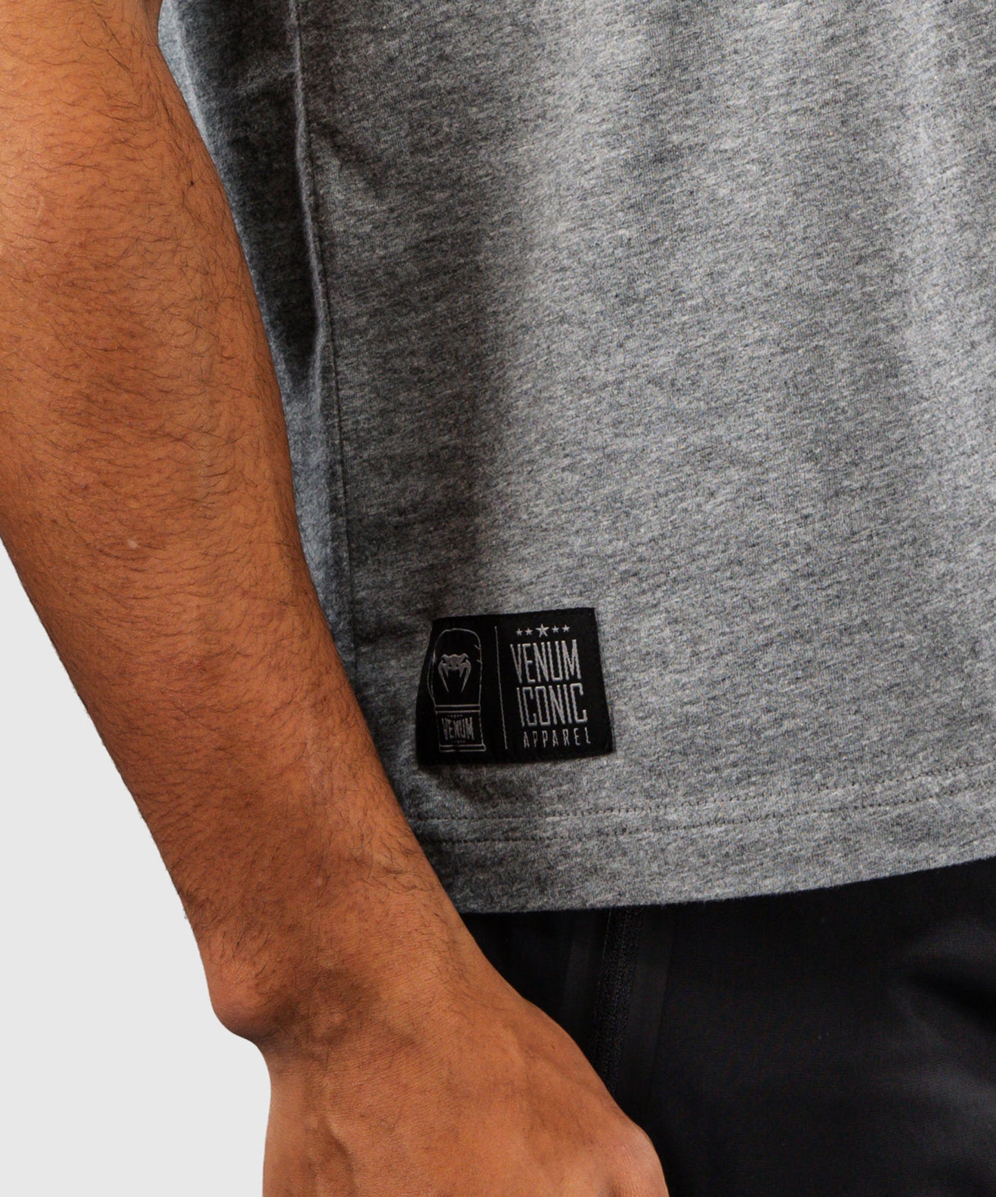 Venum Fight Icon T-Shirt aus Baumwolle - Mélange Grau