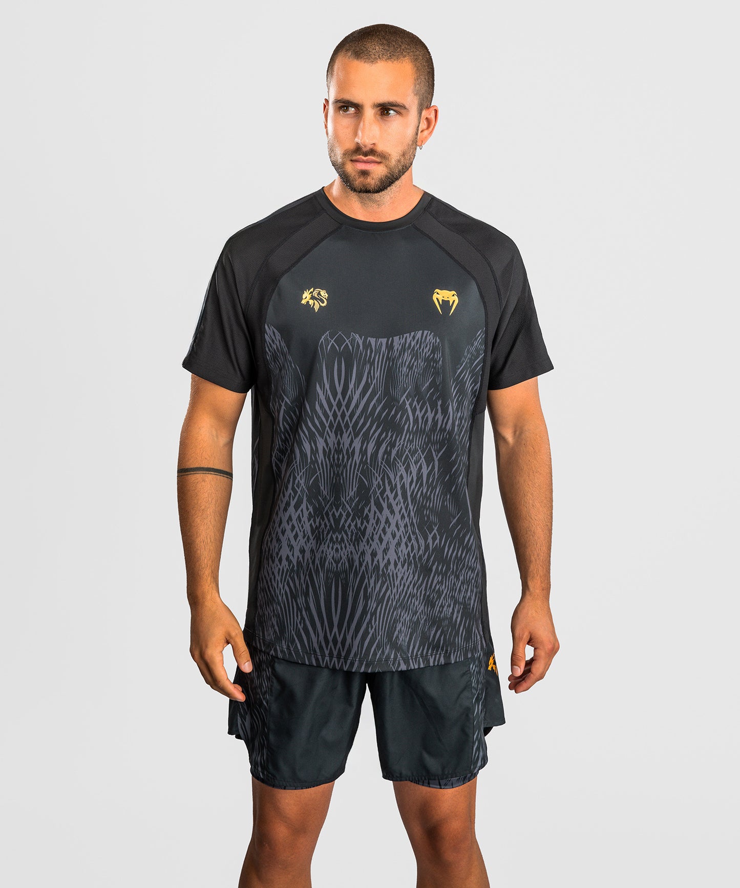 Venum x Chimaev Dry-Tech T-Shirt - Schwarz/Grau