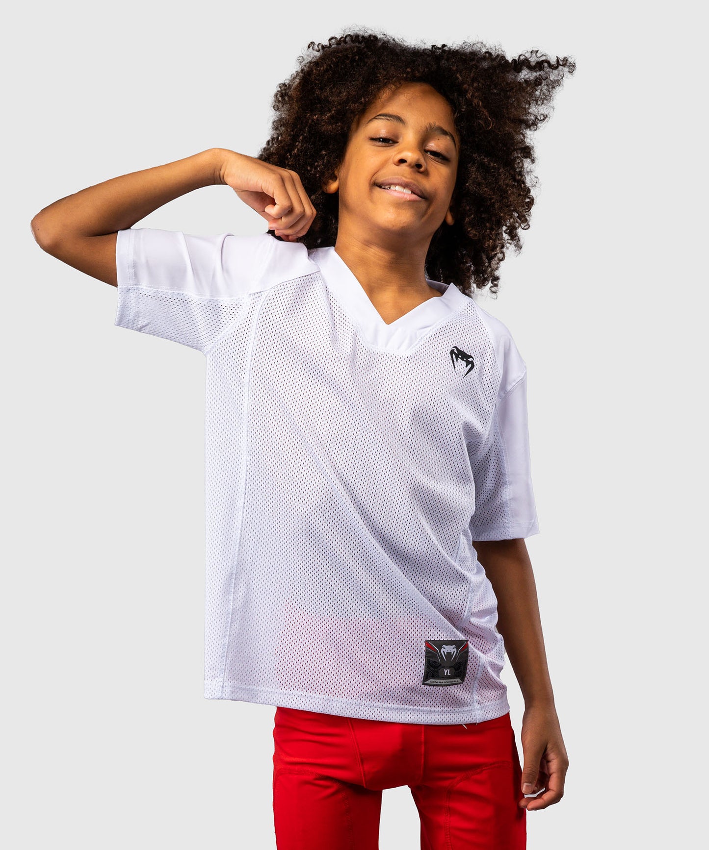 Venum Elite Fußball-T-Shirt Kurzarm für Kinder - Weiß