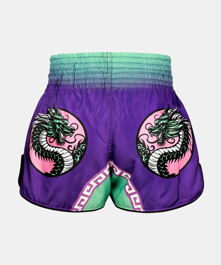 Tuff Payak Shadow & Flame Muay Thai Shorts - Purple