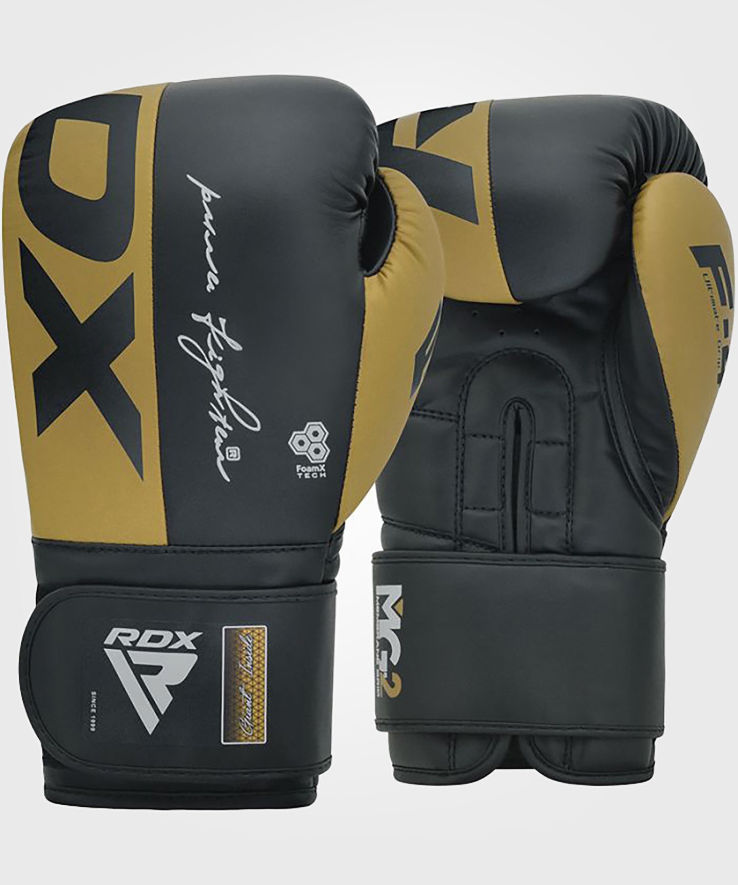 Gants de Boxe F4 Rdx - Noir/Or