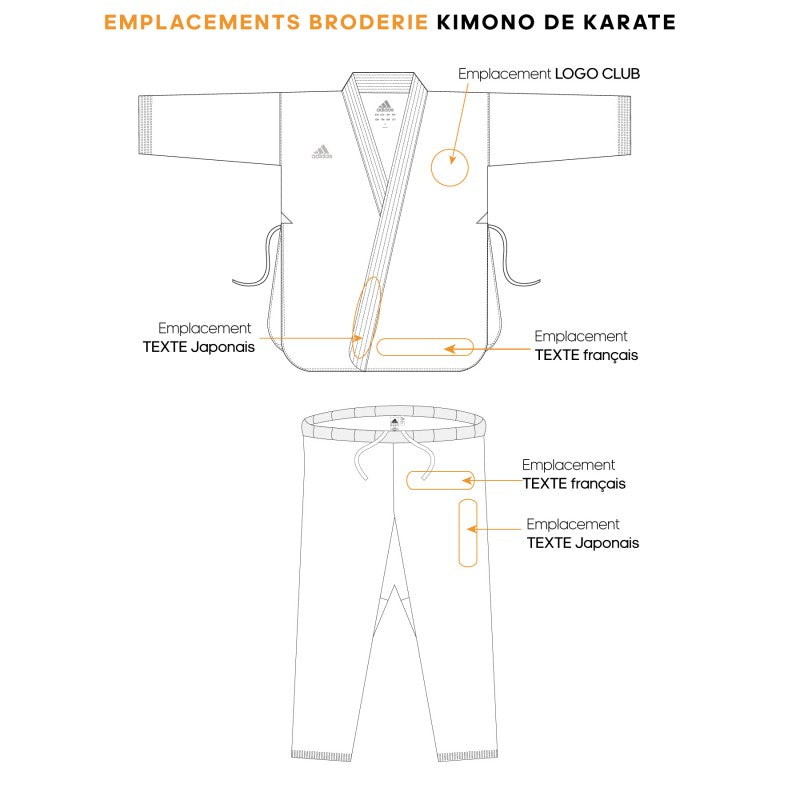 KIMONO KARATE ADIDAS BUSHIDO K240 - Noir
