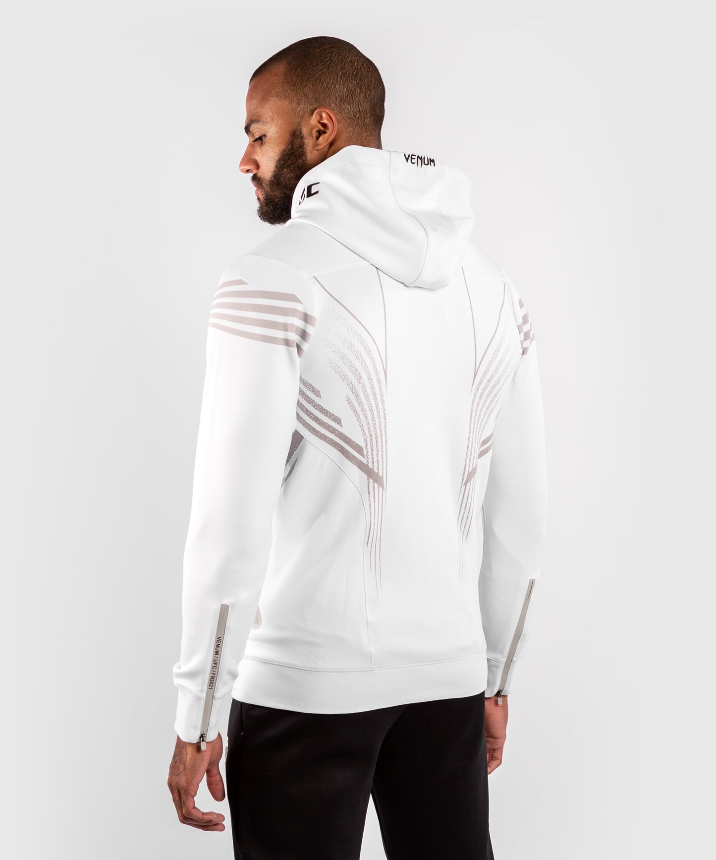 Sweatshirt à Capuche Homme UFC Venum Authentic Fight Night - Blanc