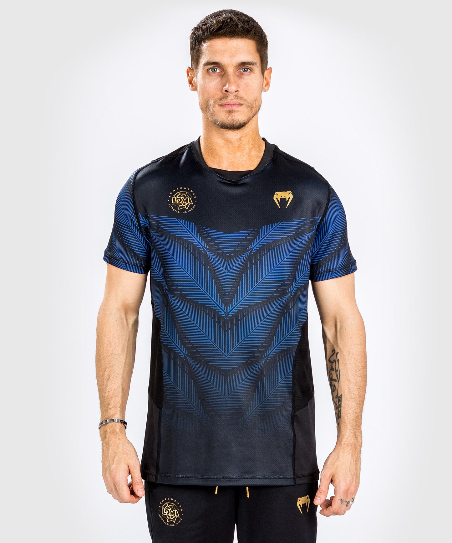T-shirt Venum Phantom Loma Dry Tech - Noir/Bleu