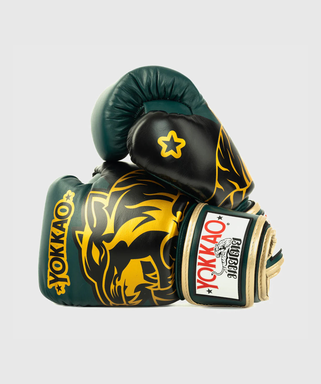 Gants de Boxe Yokkao Original Or - Vert