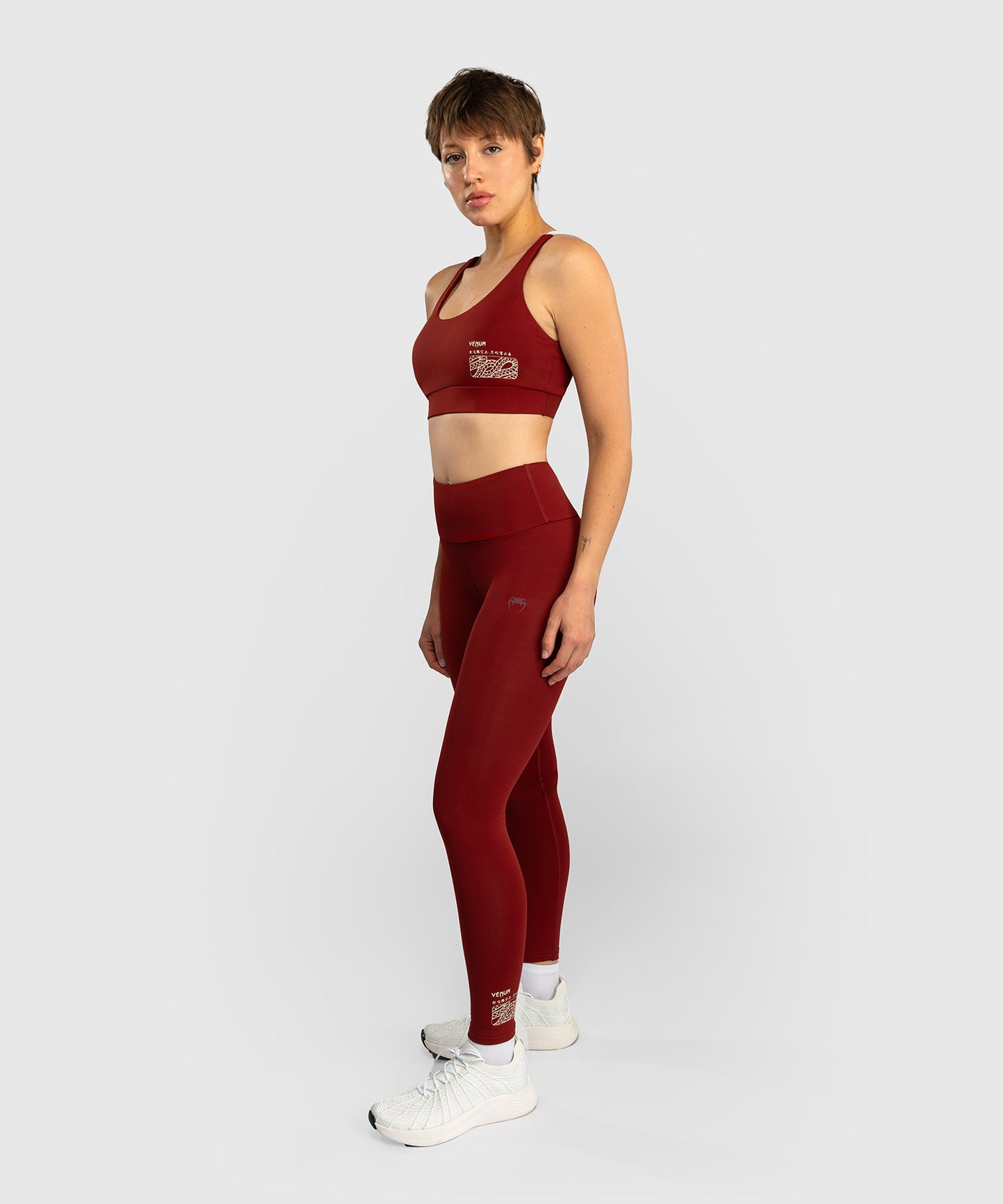 Venum Serpenti Legging - Bordeaux/Ivory