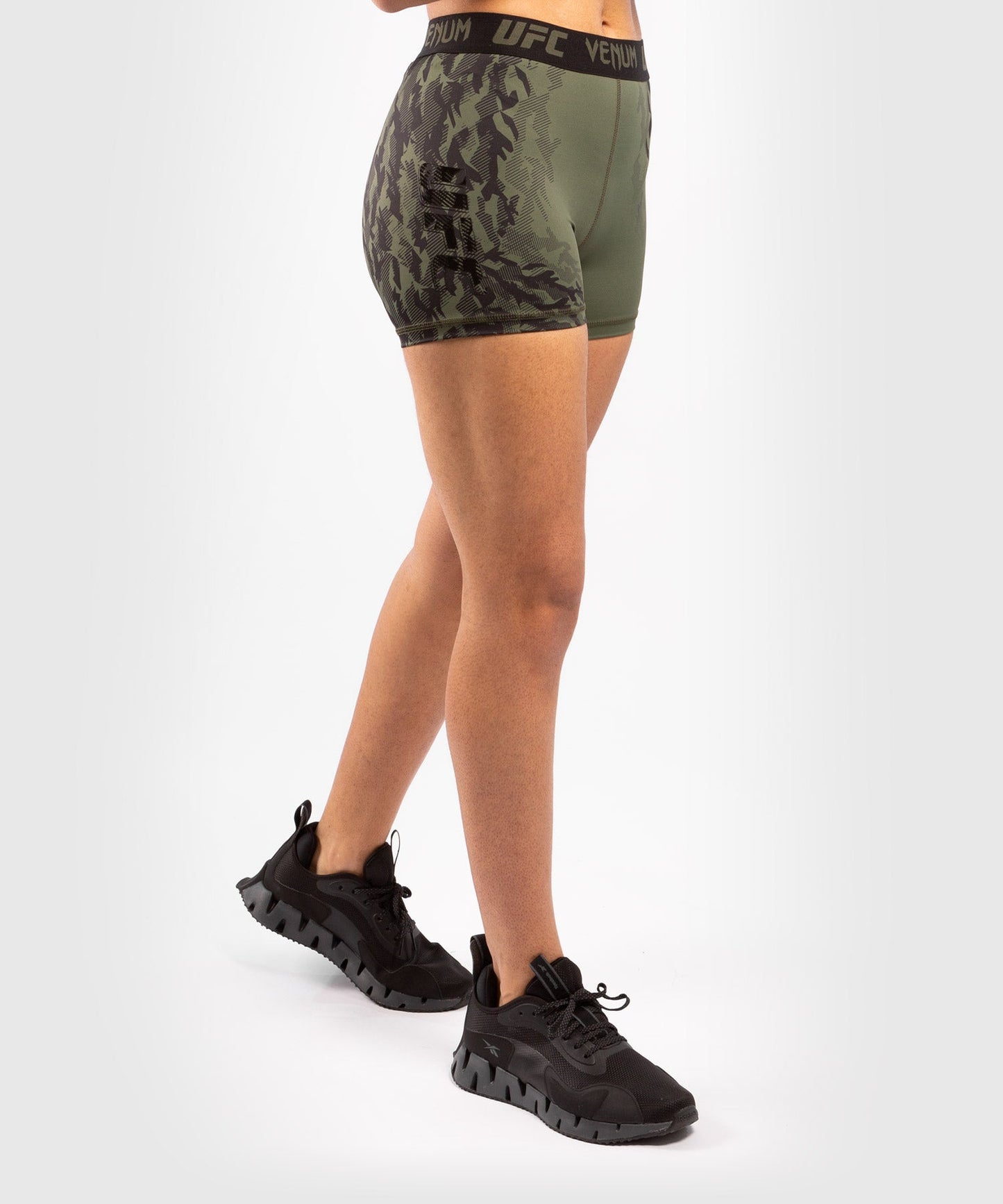 Short de compression pour Femmes UFC Venum Authentic Fight Week - Kaki